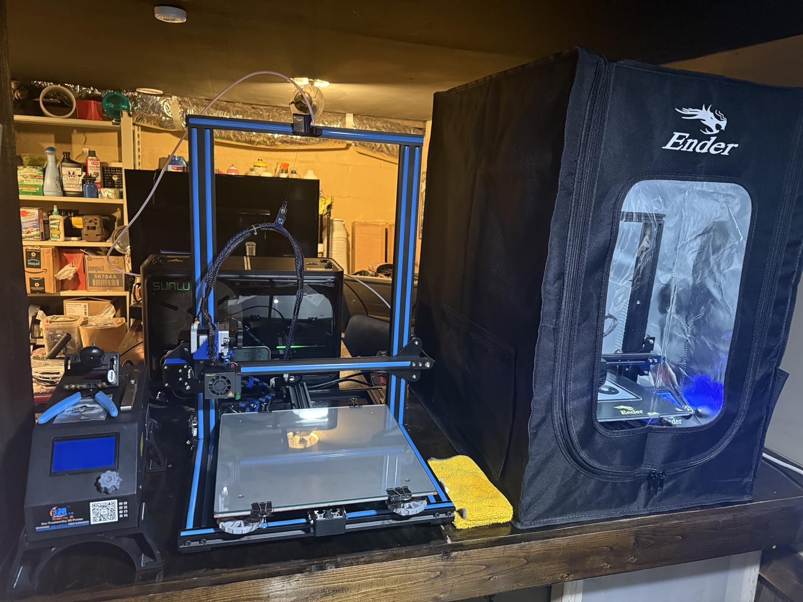 Creality 3D Printer Enclosure Fireproof and Dustproof Tent Constant Temperature Protective Cover Room for Creality Ender 3V2/Ender 3V2 Neo/Ender 3S1/Ender 3Pro/Ender 3 3D Printer customer photo 2