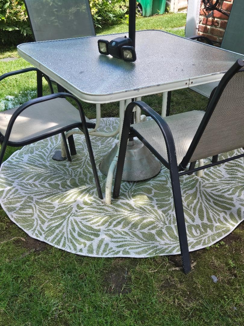 Keen Home Design Waterproof Outdoor Area Rug, Patio Deck Porch, 8x10 | Fade Resistant In Direct Sun, Dries In Hours, Low Pile That Doors Clear; Ideal For Balcony, Poolside, Sunroom, Garden customer photo 2