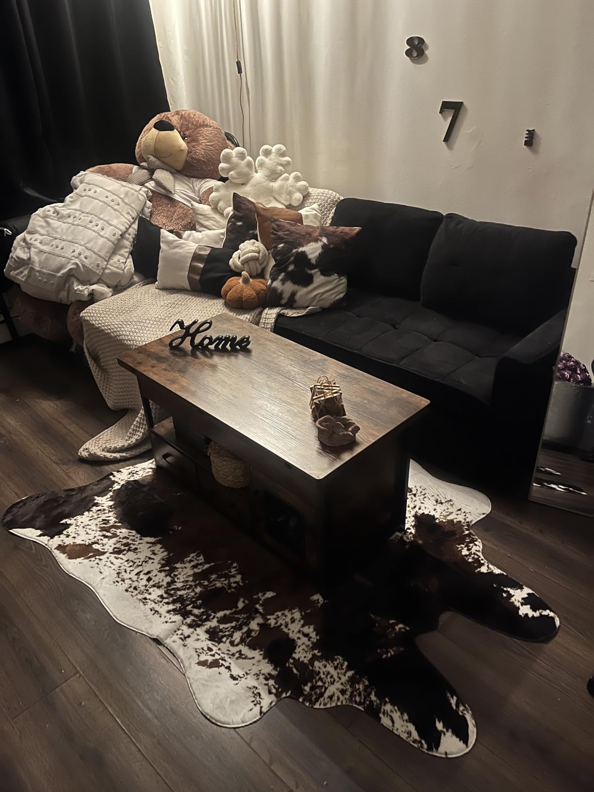 Faux Cowhide Rug 6'3