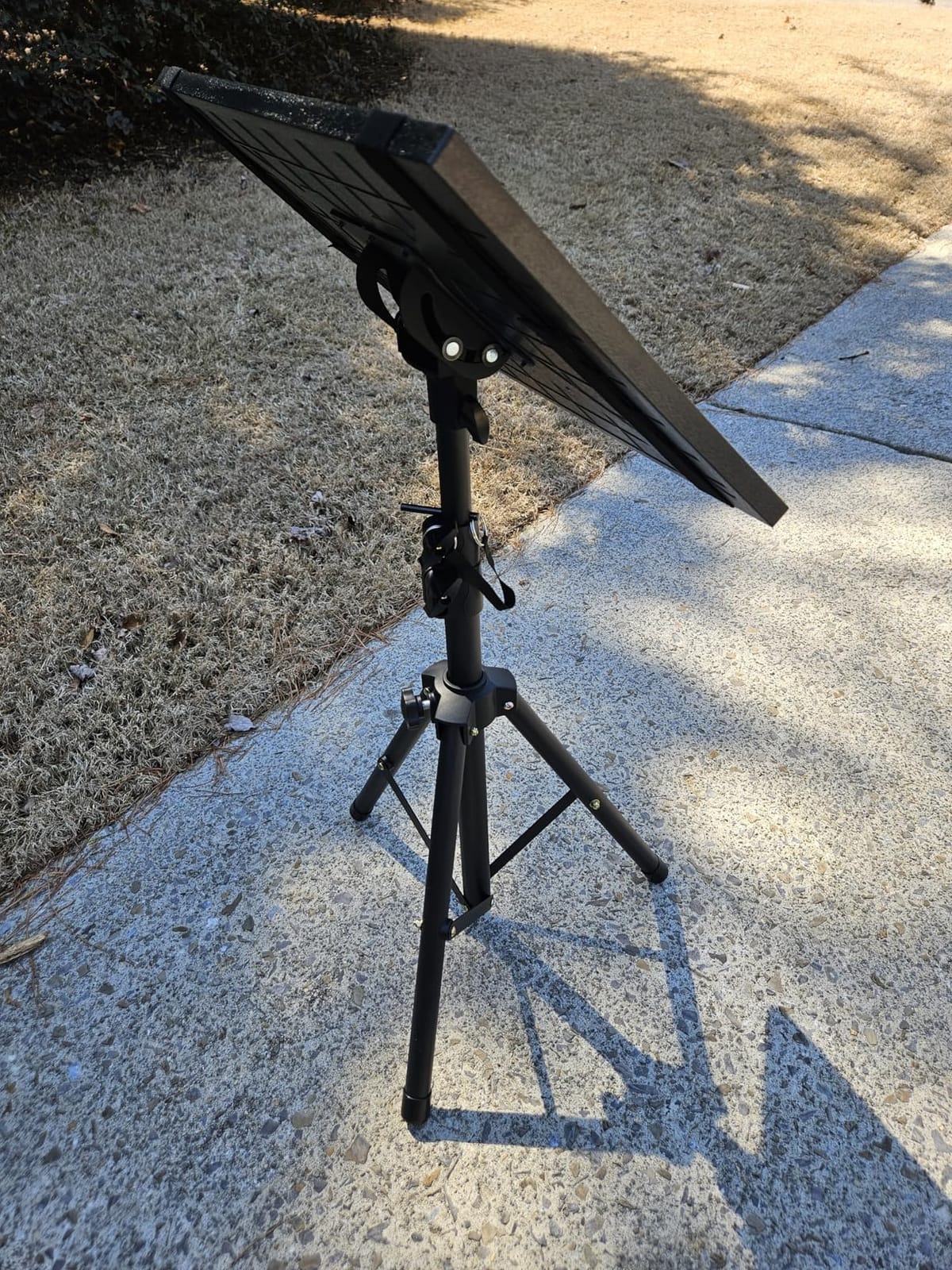 AMADA HOMEFURNISHING Height Adjustable Projector Tripod Stand for 26 to 51 inch, Foldable Laptop Tripod Stand, Portable Outdoor Projector Stand for Laptop, Projector, DJ, or Sheet Music-AMPS02 customer photo 1
