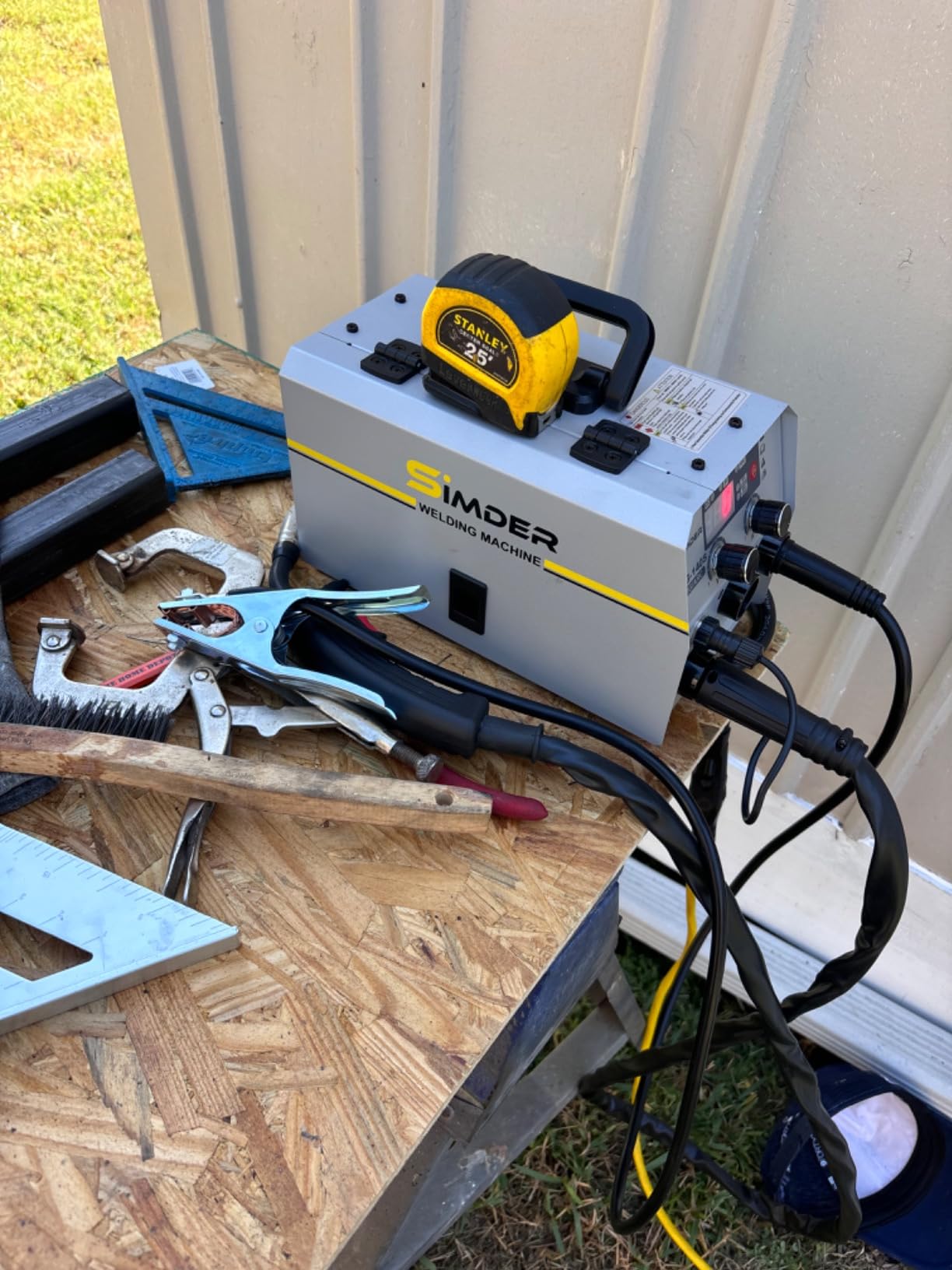 SSimder 140A MIG Welder 3 in 1, Dual Voltage Flux Core Lift TIG Stick | Auto Repair, Farm Fence, Home DIY, Garage Projects, Zero HF Interference, Synergic Control, 0.5lbs Wire Included customer photo 2