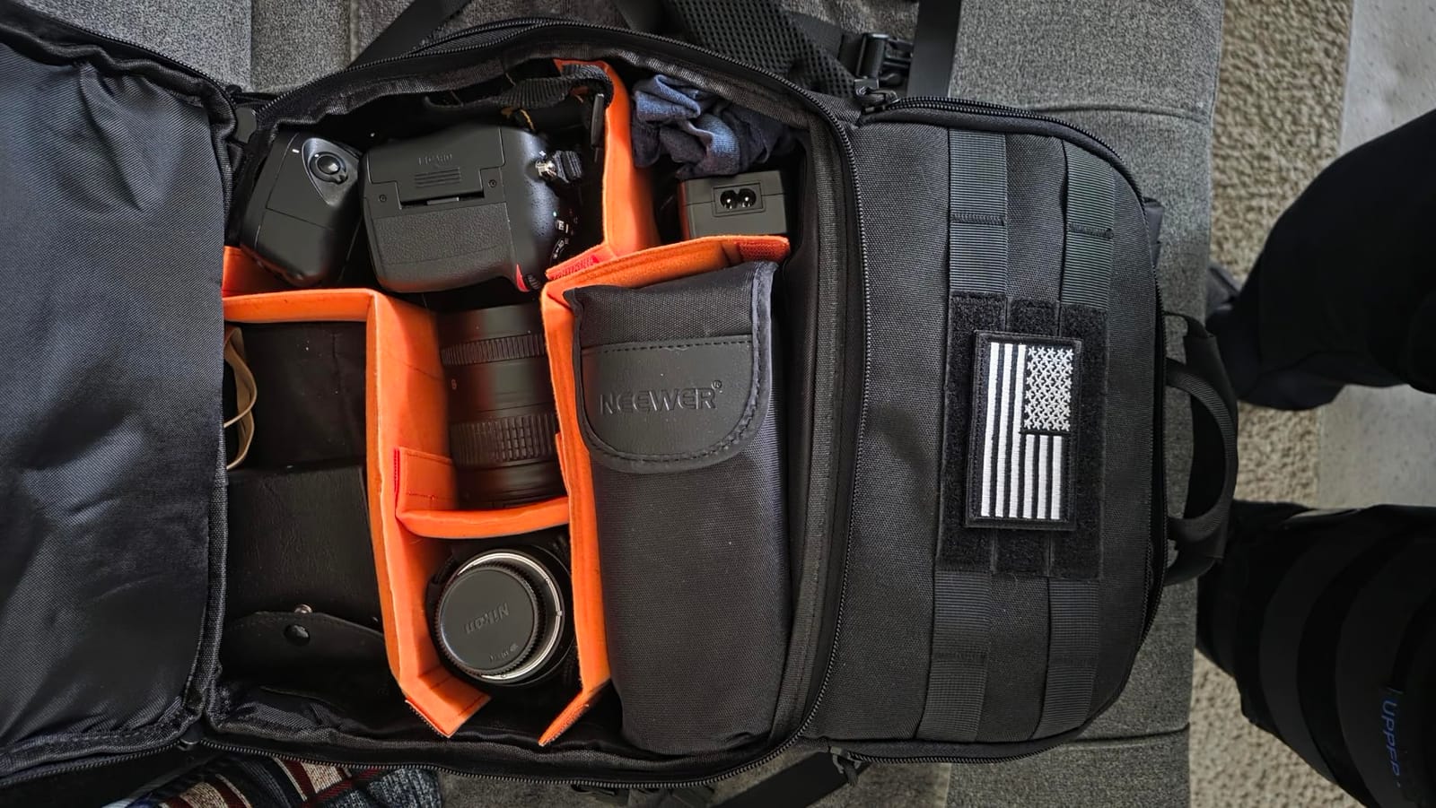 MOSISO Camera Backpack, DSLR/SLR/Mirrorless Tactical Camera Bag Case with Laptop Compartment Compatible with Canon/Nikon/Sony, Black customer photo 1