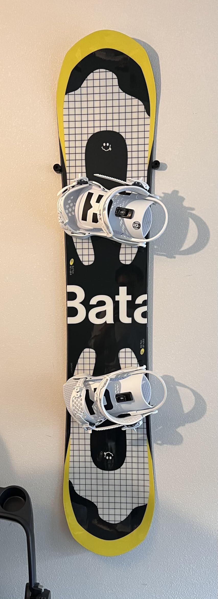 (4 PCS) Snowboard Wall Mount Storage - Edge-Safe Modern Snowboards Hanger | Floating Vertical Rack, Clip Hook Holder to Securely Store and Display Boards, Gear Organizer by Arkorus customer photo 2