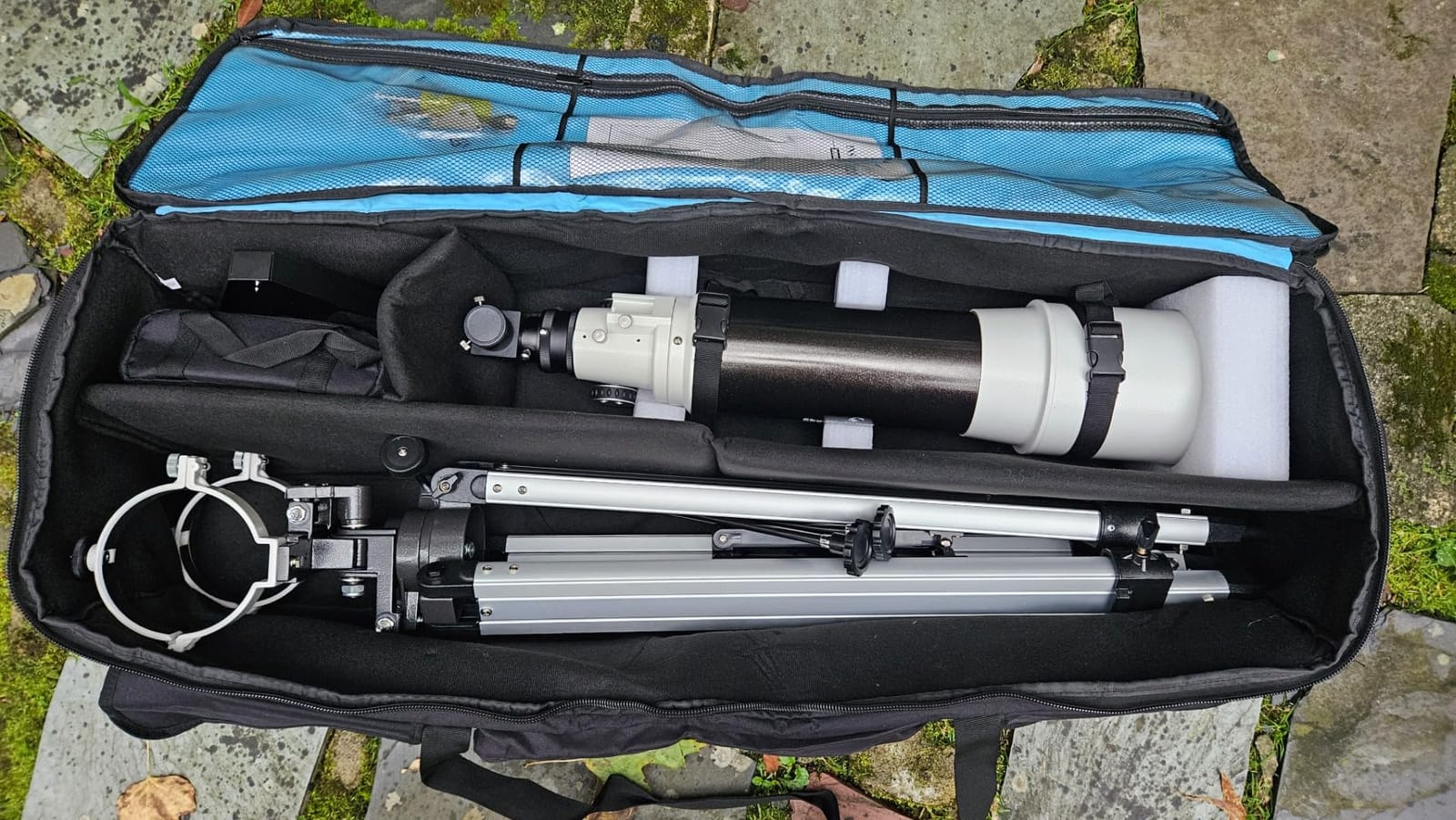 samdew Large Telescope Travel Case Bonus Accessory Bag & Dividers, 40.8