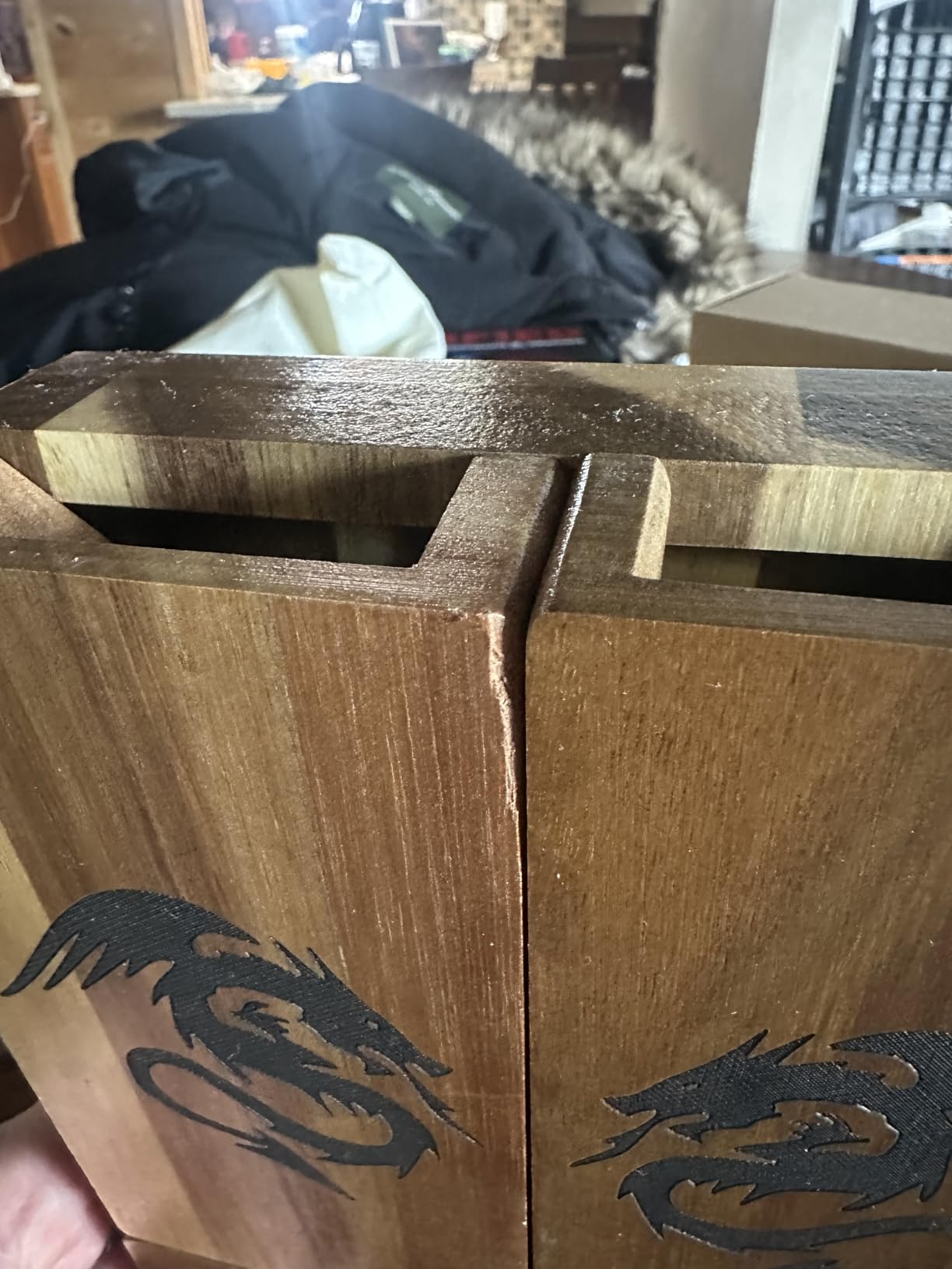 Tapeera Wooden Magnetic Dice Tower with Tray - Dungeons and Dragons Accessory - Portable Dice Roller for Tabletop RPG - DND Gifts customer photo 2
