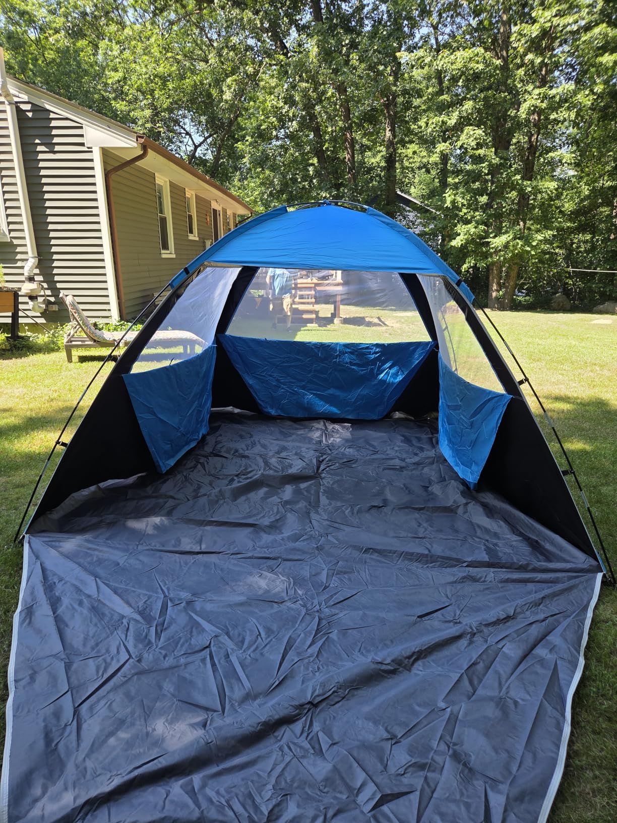 Gorich Beach Tent Sun Shelter for 3/4/6/8/10 Person with UPF 50+ UV Protection, Lightweight & Easy Setup Beach Shade Canopy, Portable Beach Shade Tent Beach Cabana customer photo 2