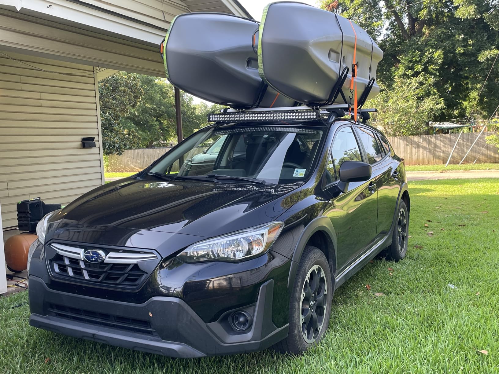 Kayak Roof Rack, 2 Pair J-Bar Heavy Duty Carrier for Canoe SUV and Trucks with 4 Ropes customer photo 1