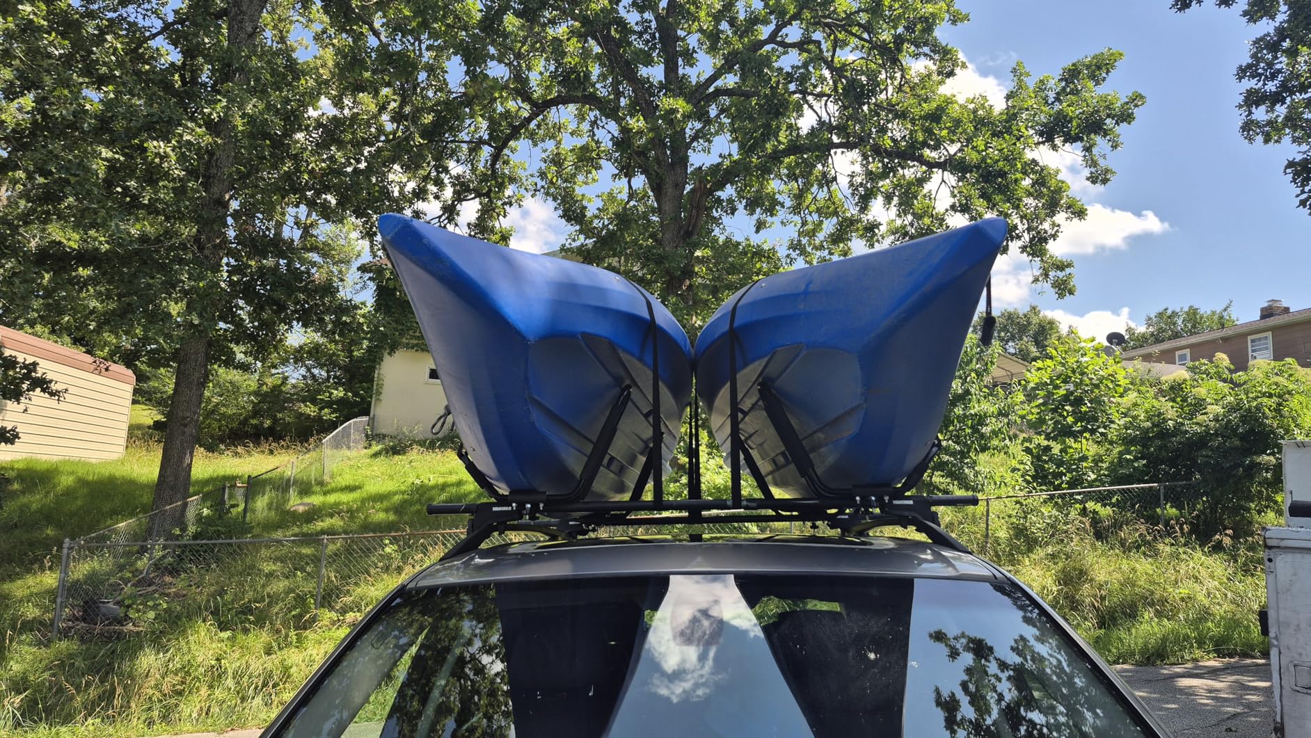 Kayak Roof Rack, 2 Pair J-Bar Heavy Duty Carrier for Canoe SUV and Trucks with 4 Ropes customer photo 2