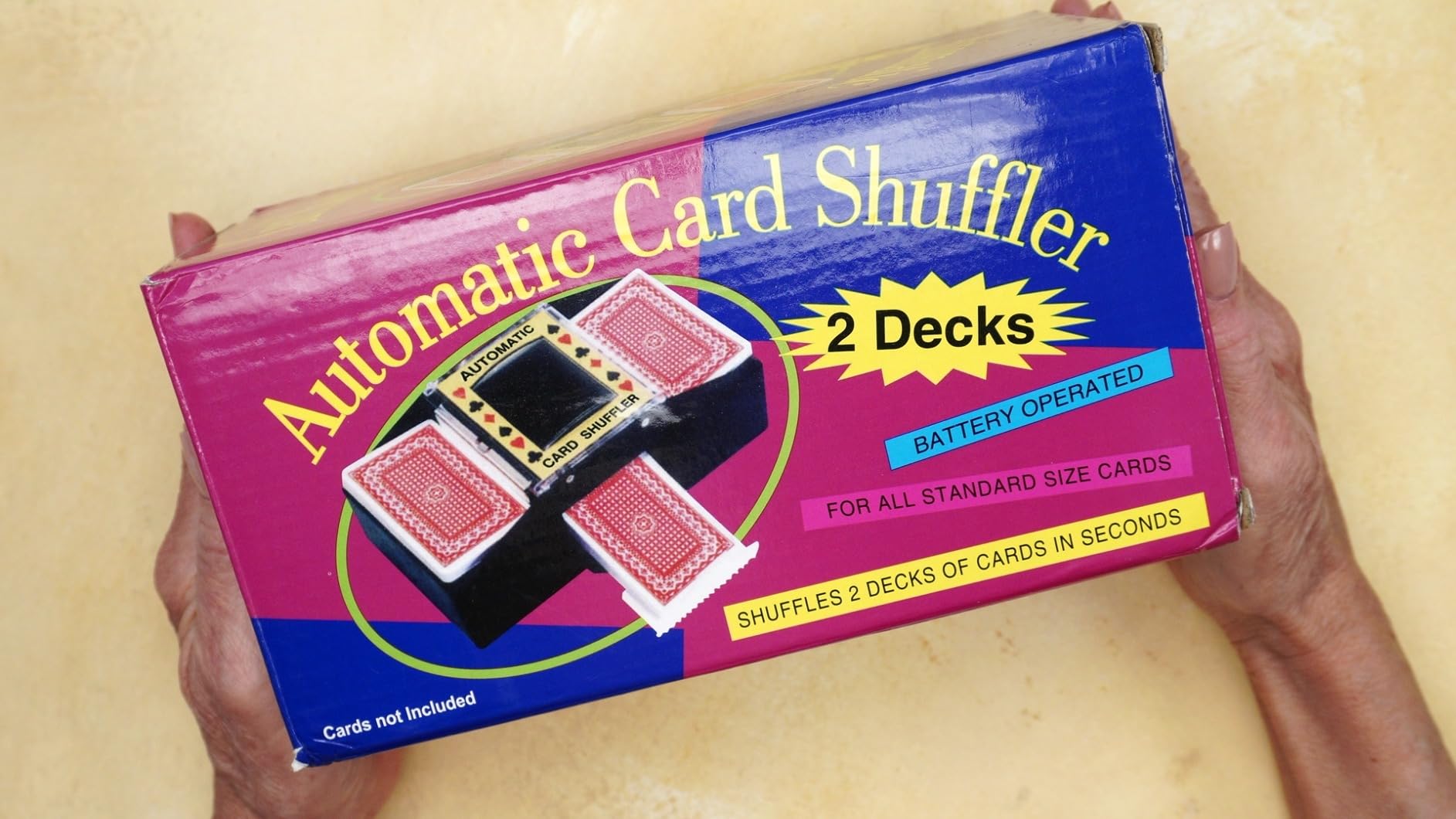 Automatic Card Shuffler 2 Deck, Battery Operated Card Dealer Machine, Electric Casino Card Shuffler for UNO, Blackjack, Texas Hold'em, Home Card Games customer photo 1