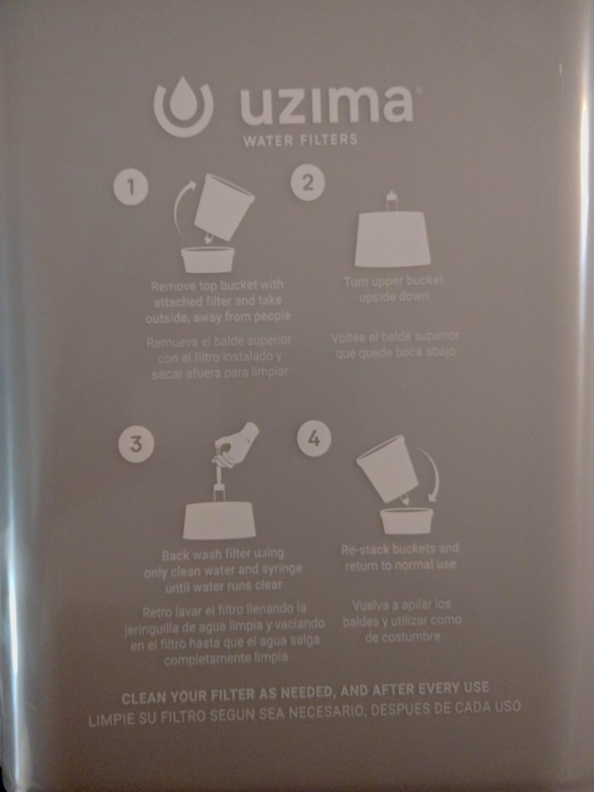 Uzima UZ-2 Camping Water Filter and Drinking Water Filter System, Portable Survival Camping Essentials customer photo 2