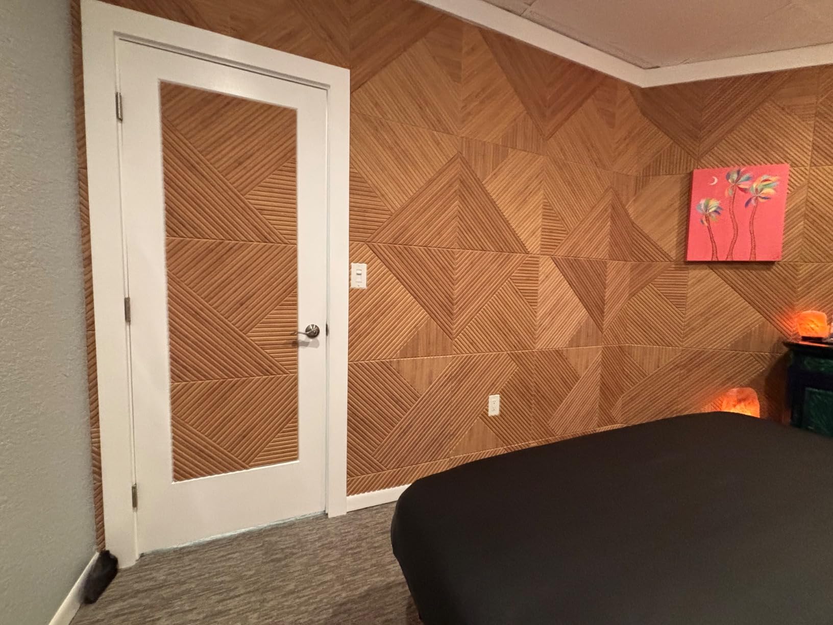 BUBOS 8 Pcs Art Acoustic Wall Panel, 47.2x31.4 inches, Self Adhesive customer photo 1