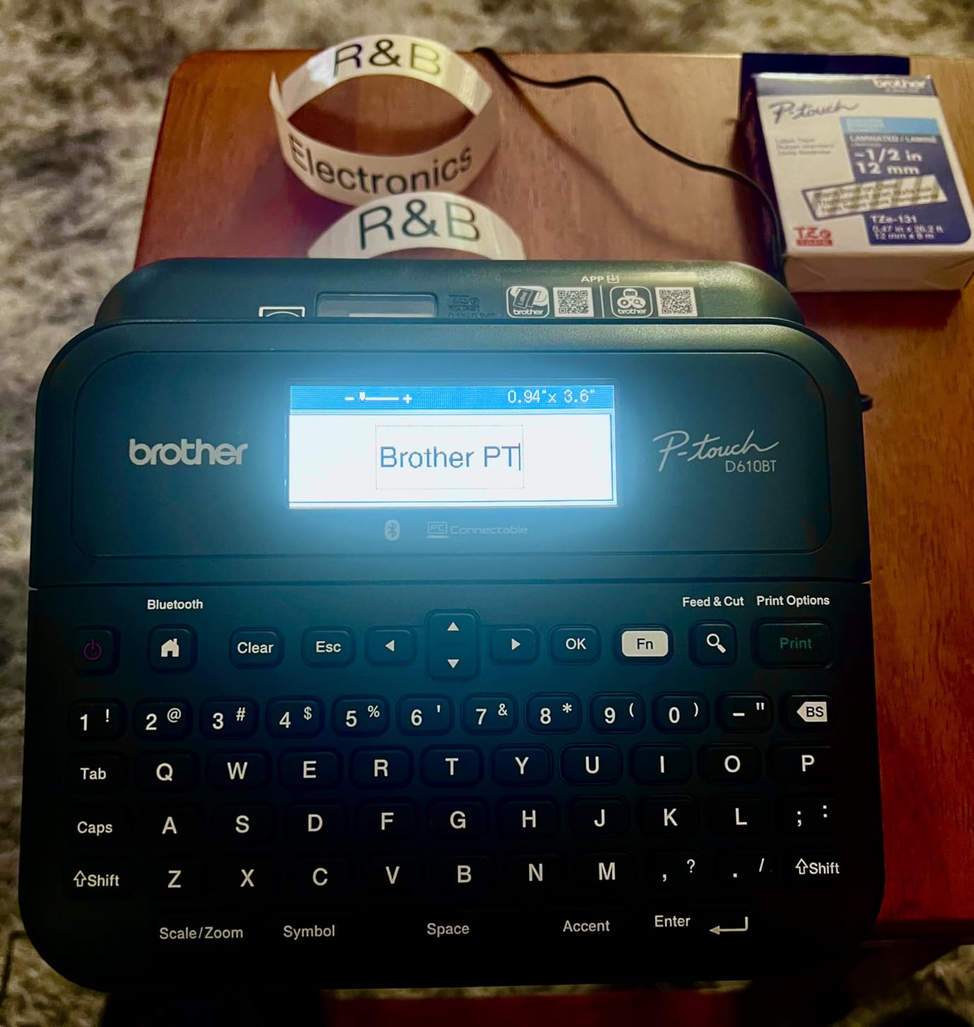 Brother P-Touch PT-D610BT Business Professional Connected Label Maker with Bluetooth | Bluetooth connectivity customer photo 2