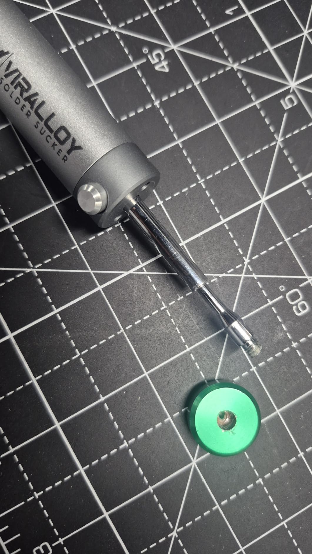 Solder Sucker Tool No Clog Silicone-Tip Manual Desoldering Pump Soldering Accessories for Solder Remover - Unrivaled Suction - No Power Needed - Ultra Low-Maintenance - Best-in-Class Desoldering Gun customer photo 1