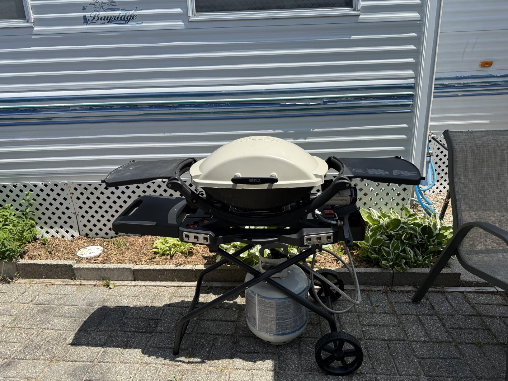 Outdoor Grill Stand for Weber Q1200, Q1000, Q2200, Q2400, Portable Grill Cart for Blackstone 17