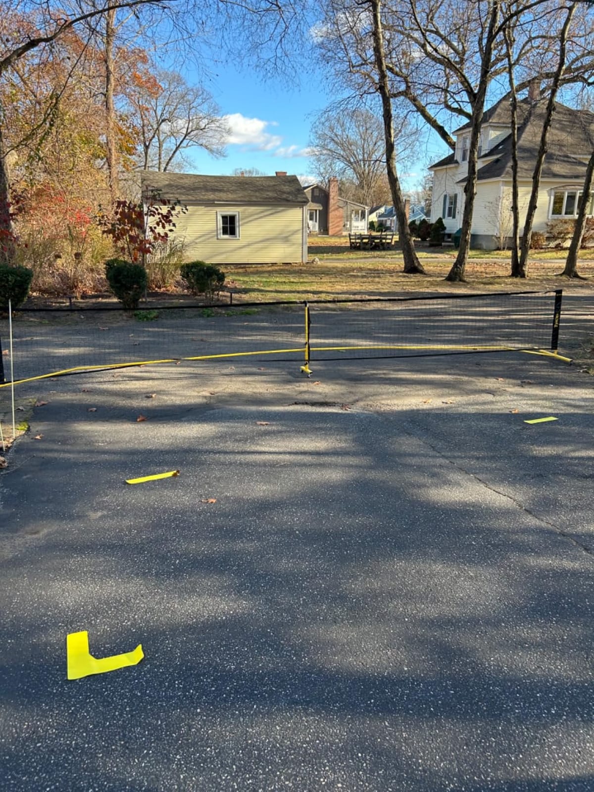 Pickleball Net Set, Pickleball Net on Wheels for Driveway Backyard, 22FT Regular Size, 4 Pickleball Paddles & 6 Balls, 12 Court Markers, 1 Carry Bag, Pickleball Set for Indoor Outdoor Play customer photo 2