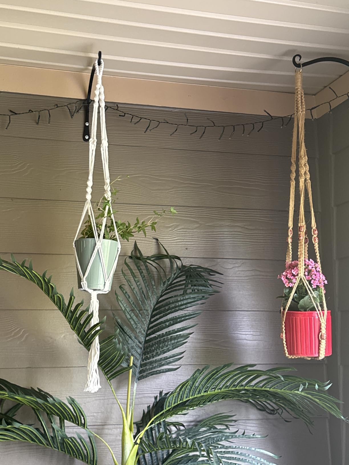 MIPON 3 Pack Macrame Plant Hangers, Hanging Planters for Indoor Plants | 3 Sizes (34