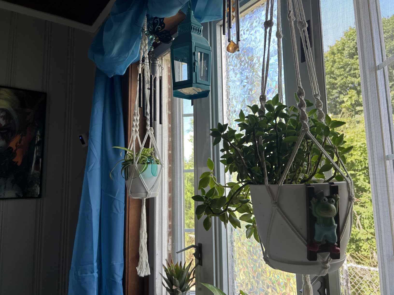 MIPON 3 Pack Macrame Plant Hangers, Hanging Planters for Indoor Plants | 3 Sizes (34