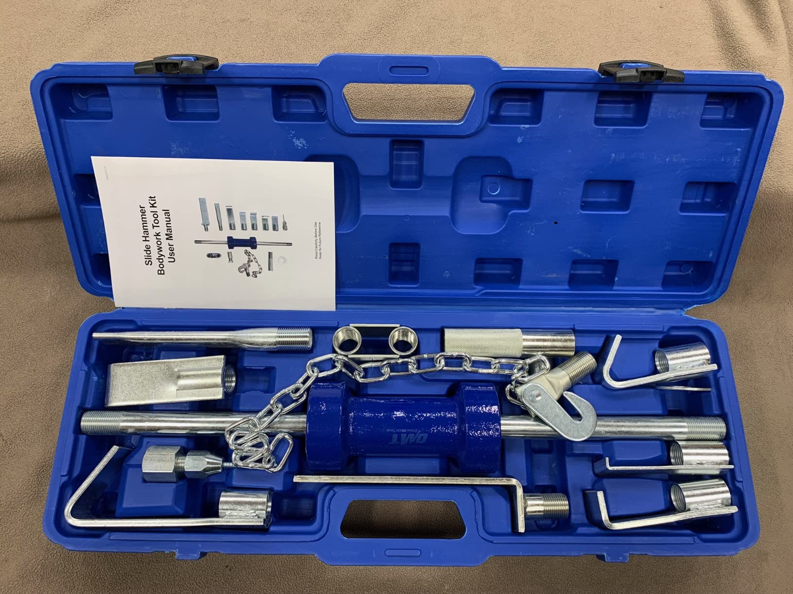 Orion Motor Tech OMT Heavy Duty Slide Hammer Dent Puller Set | Auto Body Dent Removal Repair Tool Set with 9 Attachments for Cars & Trucks customer photo 1