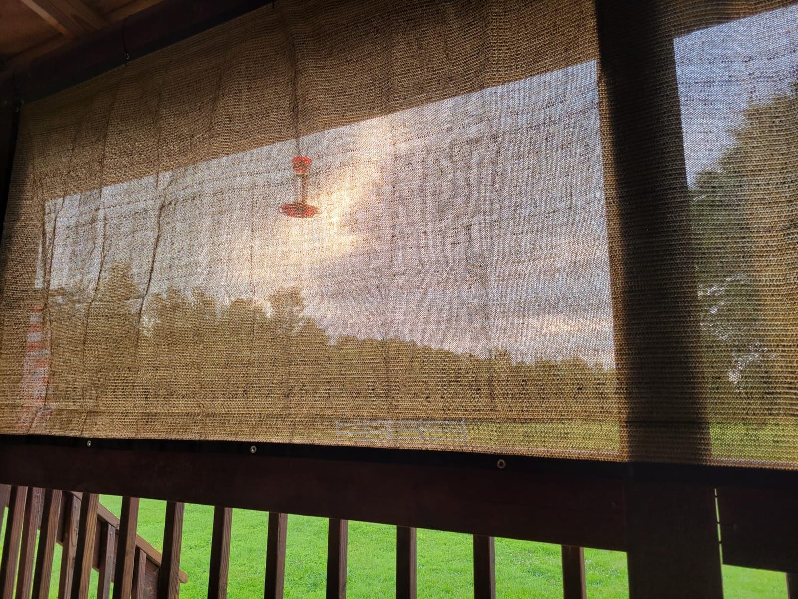Shade&Beyond 90% Sun Shade Cloth with Grommets, 8' X 12' Pergola Shade Cover Canopy, Mesh Tarp Sun Screens for Patio, Outdoor, Garden, Backyard, Mocha customer photo 2