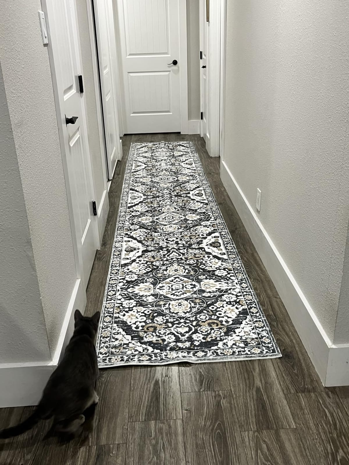 HEBE Hallway Runner Rug 2'x6', Washable Non Slip Kitchen Rug Runner | Soft Boho Bedroom Runner Rug, Vintage Distressed Low-Pile Floor Carpet Runners for Hallway, Entrance, Bathroom, Laundry customer photo 1