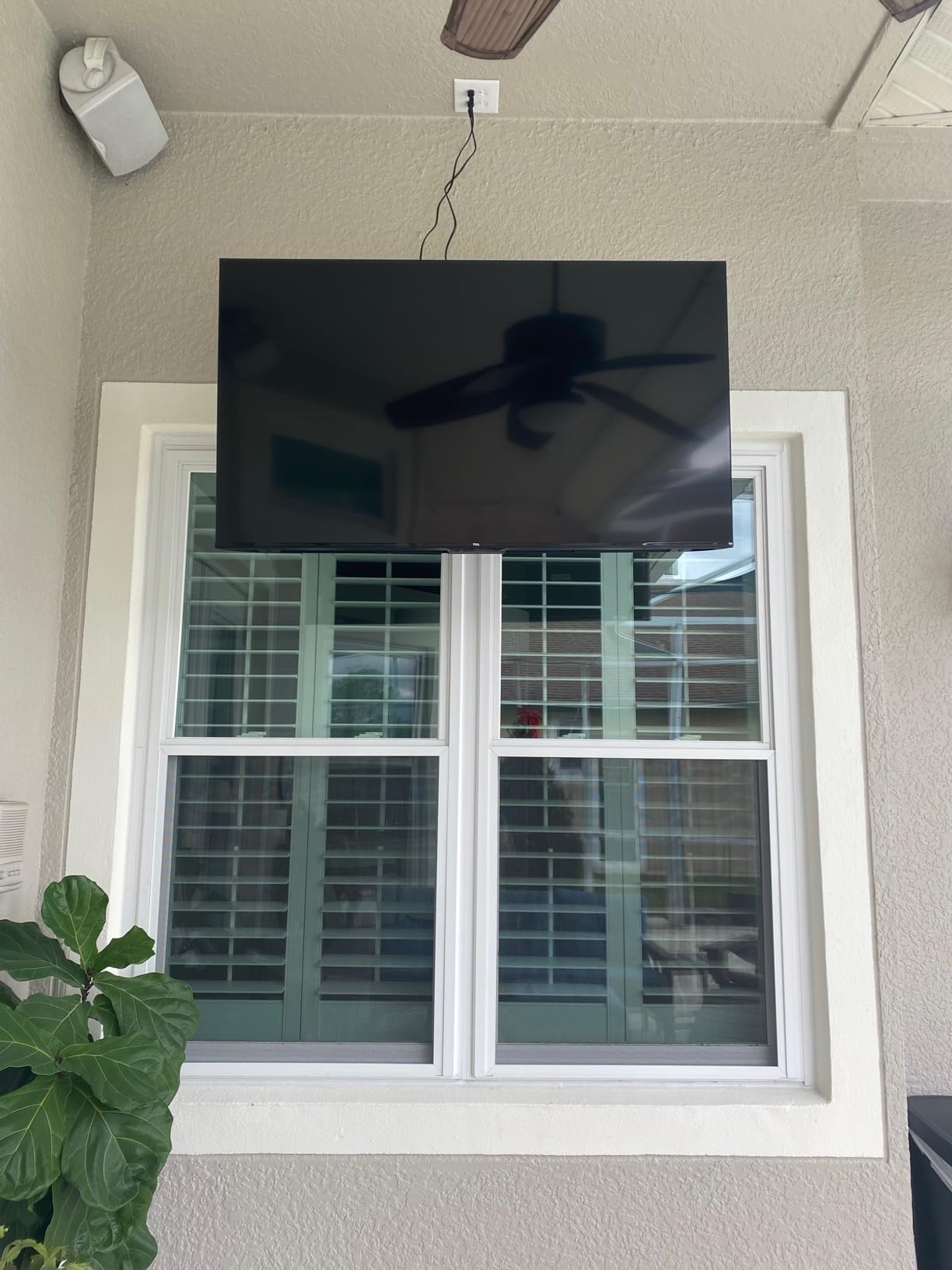 VIVO White Motorized TV Wall Mount for 37 to 70 in Screens, MOUNT-E-M070R-W | Height Adjustable, Above Fireplace, Electric Drop Down Mantel TV Mount with Remote Control, Holds 77 lbs customer photo 2