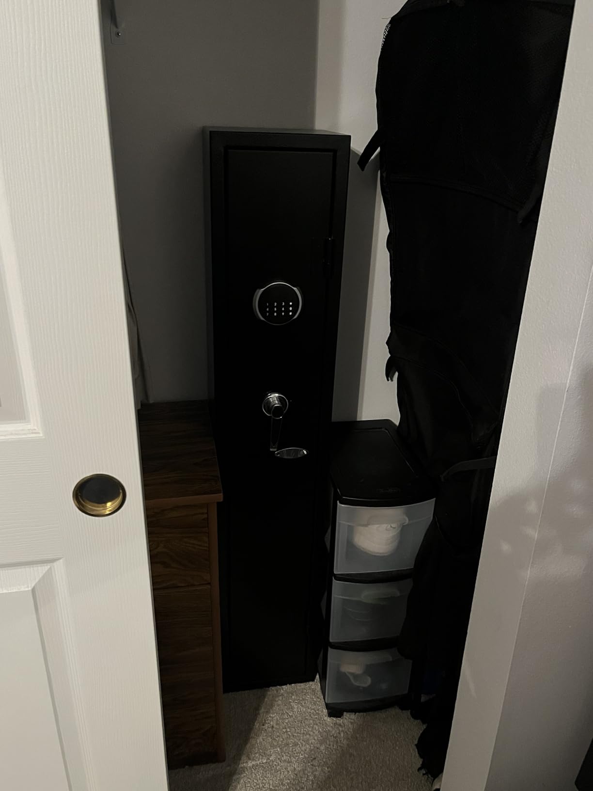 KAER 2-3 Gun Safe for Rifles and Pistols, Assembled Rifle Safe for Home | Long Gun Cabinet for Shotguns, Quick Access, Digital Lock, Removable Rifle Rack, Adjustable Shelves, Sensor Light, Alarm System customer photo 2
