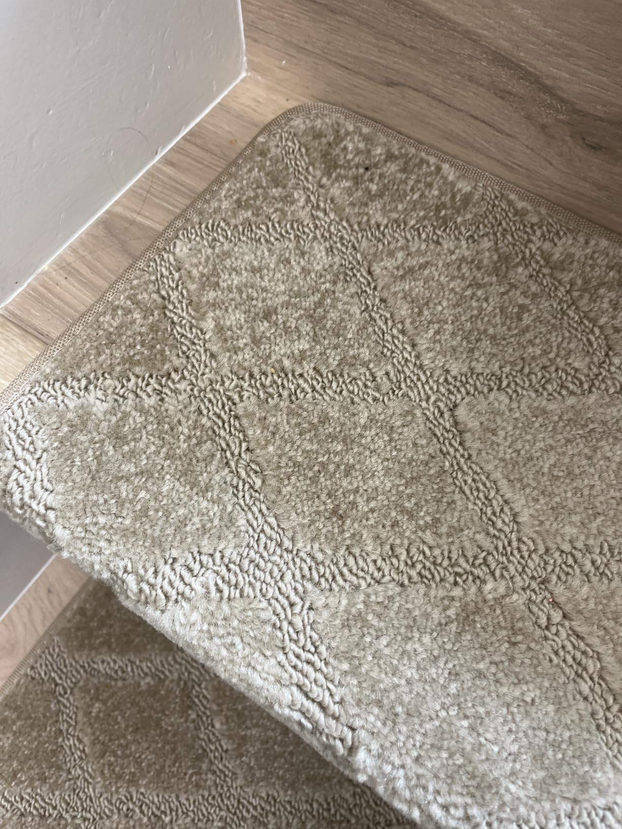 PURE ERA Bullnose Carpet Stair Treads Set Tape Free Non-Slip Indoor Stair Protectors Pet Friendly Rugs Covers Soft Skid Resistant Washable Reusable 9.5