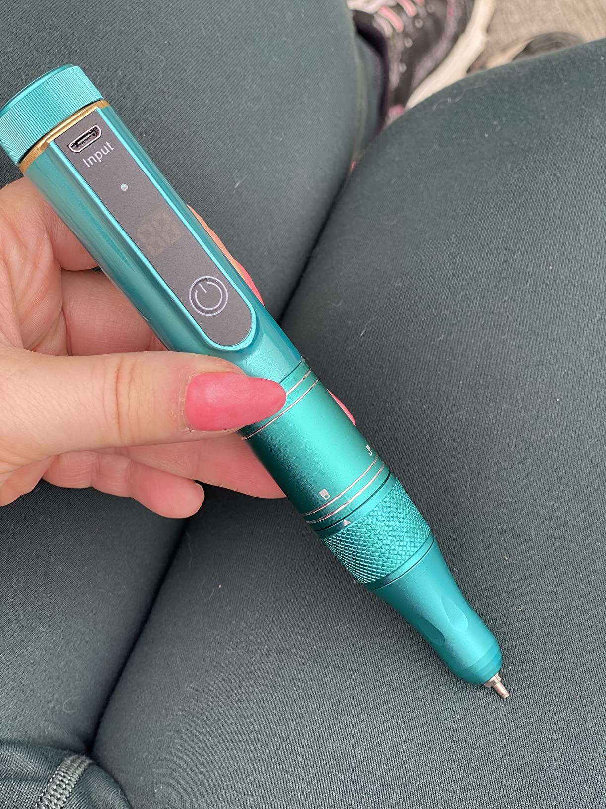 Nail Drill Cordless 35000RPM Rechargeable Professional Electric Nail Drill Kit Wireless Nail File Drill Acrylic Drill for Acrylic Gel Nails Manicure Pedicure Polishing Remover customer photo 1