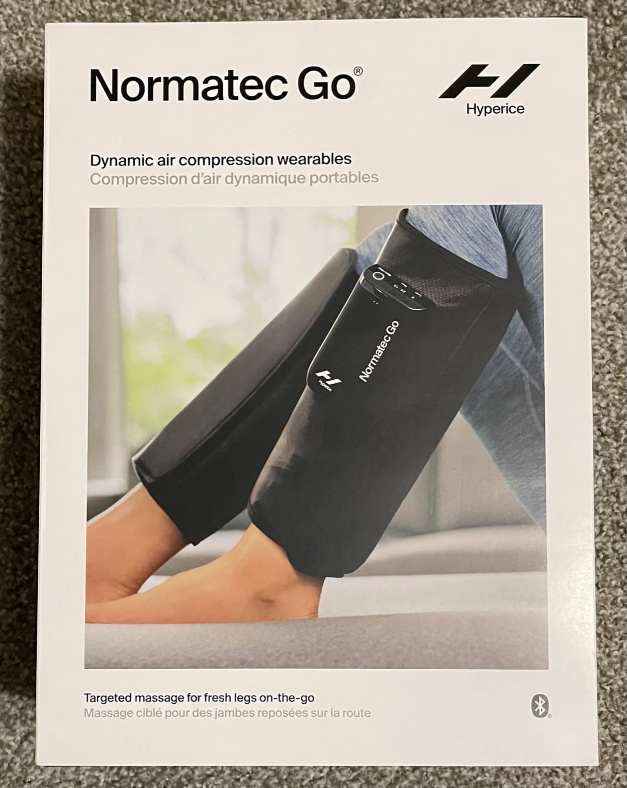 Hyperice Normatec Go Wireless Mobile Dynamic Air Compression Calf Muscles | Portable | Increase Circulation | Reduce Pain | Tension in Legs | Bluetooth Enabled | 7 Levels Customizable Pressure customer photo 2