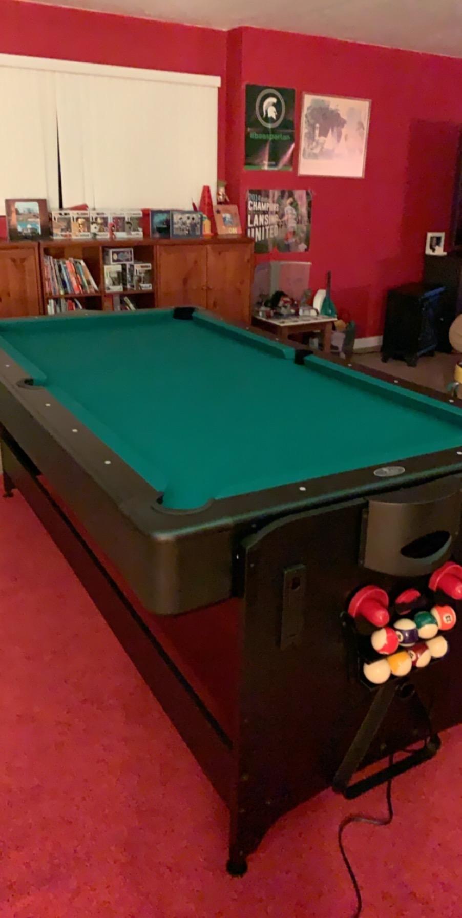 Fat Cat Original 3-in-1 7 Foot Pockey Multi Game Table, Air Hockey Table, Pool Table, and Table Tennis Combo with Accessories customer photo 1