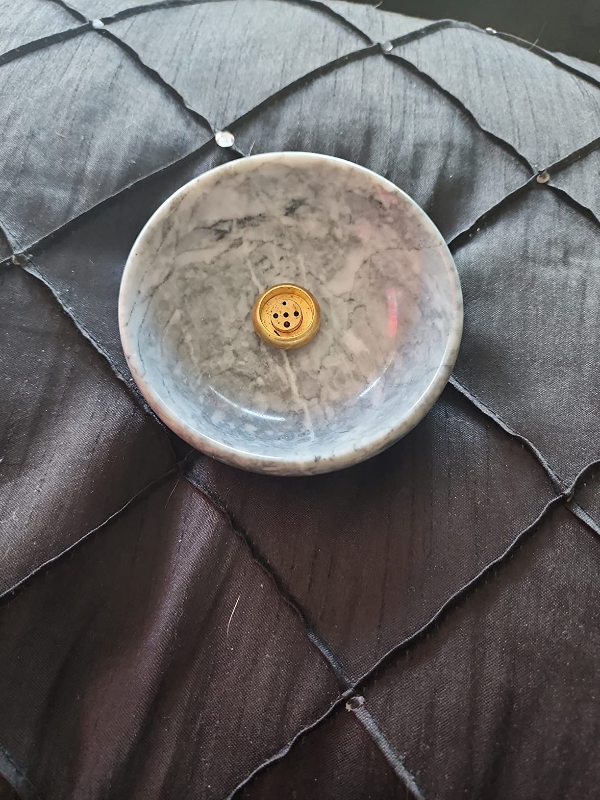 Vrupin Natural Marble Incense Burner, Handmade Incense Stick Incense Burner Reflux Burner, Ideal for use in Meditation, Incense Smokers and Decoration customer photo 1
