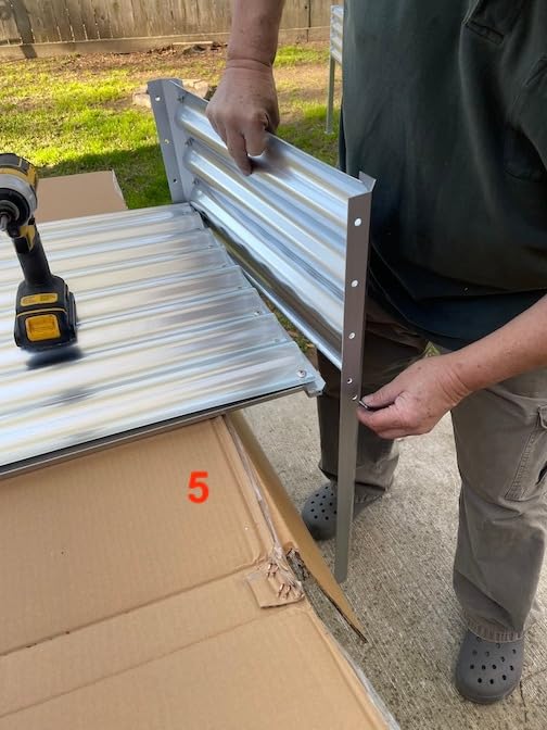 Land Guard Galvanized Raised Garden Bed with Legs, 48x24x32in Large Metal Elevated Raised Planter Box with Drainage Holes customer photo 2