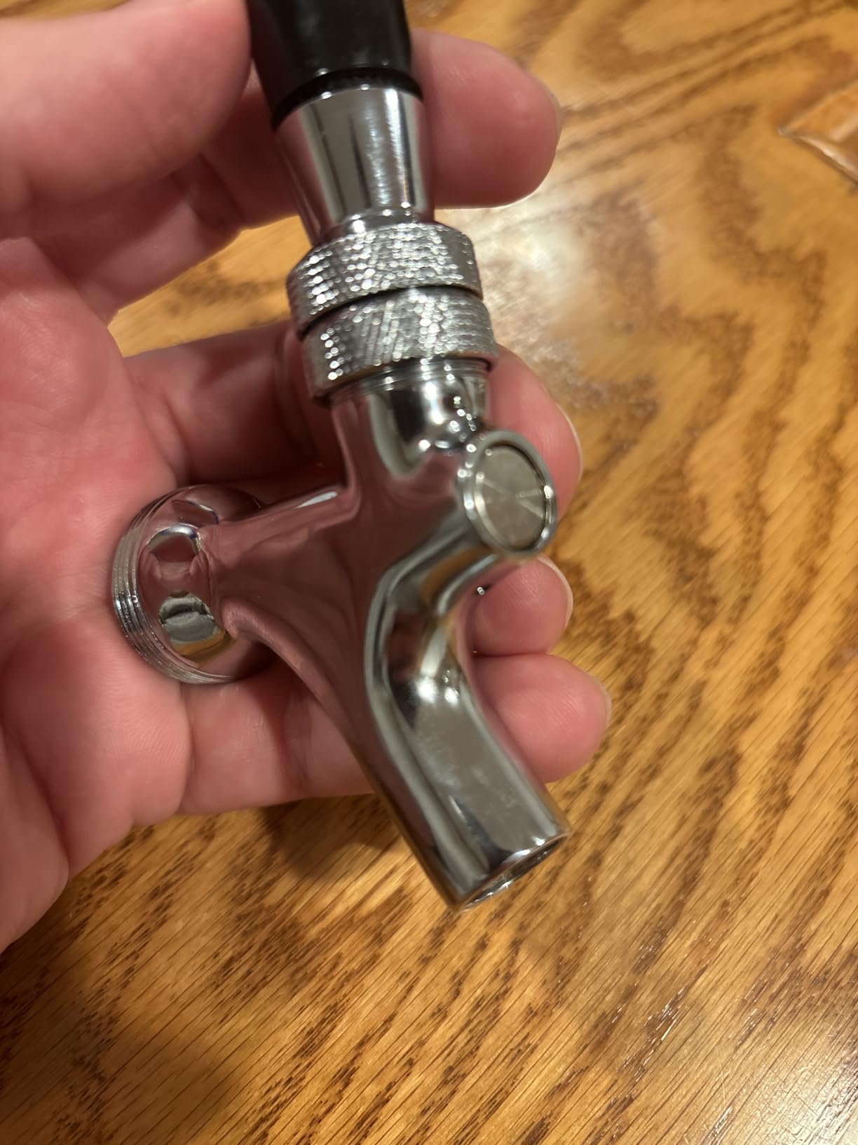 Draft Beer Faucet Shank Kit with Kegerator Parts Beer Hose Keg Coupler Barb | Beer Faucet with Kegerator Line for Beer Tap Tower, Self-Closing Beer Tap, 3/16