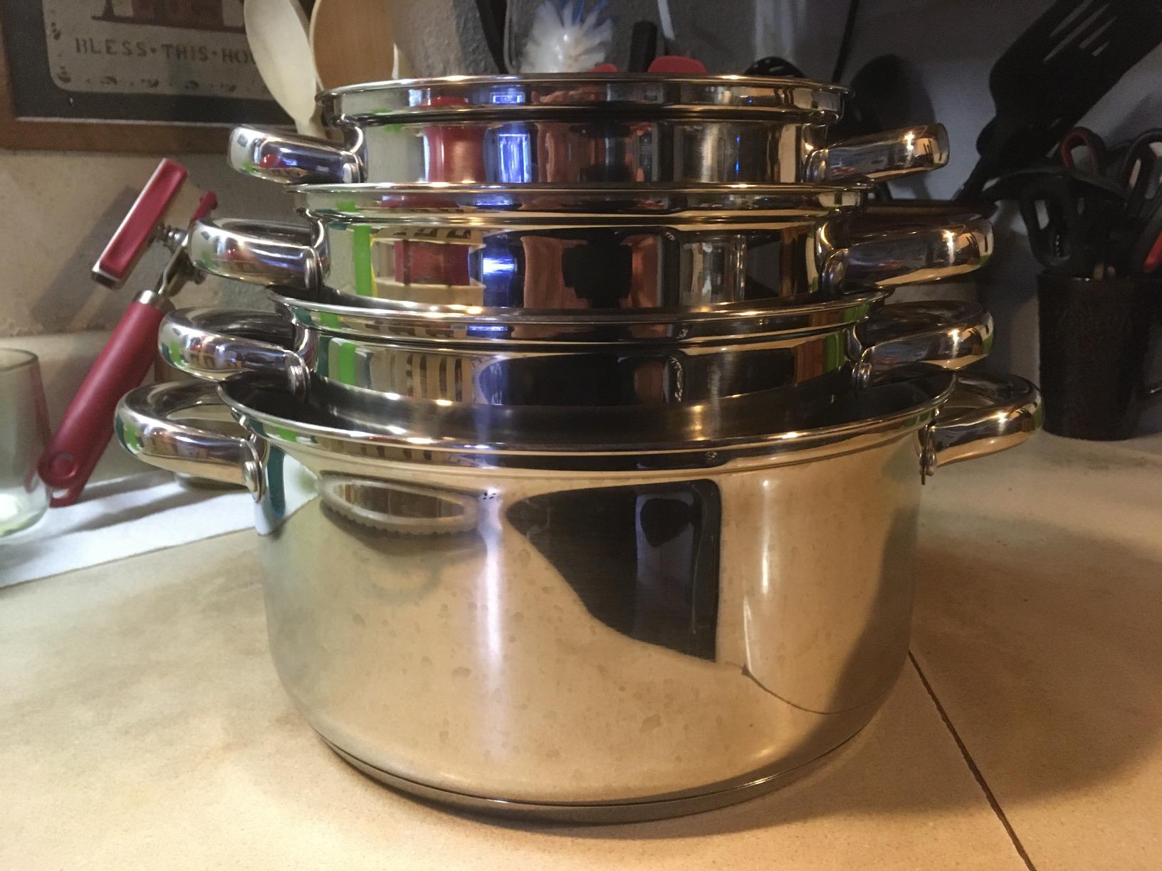 Cook N Home Basics Stainless Steel Cookware Sets, 6-Piece Pots and Pans | 1.5 & 3 Qt Sauce Pots with Lid, 5.5 Qt Dutch Oven Stockpot, Induction Compatible, Dishwasher & Oven Safe customer photo 1
