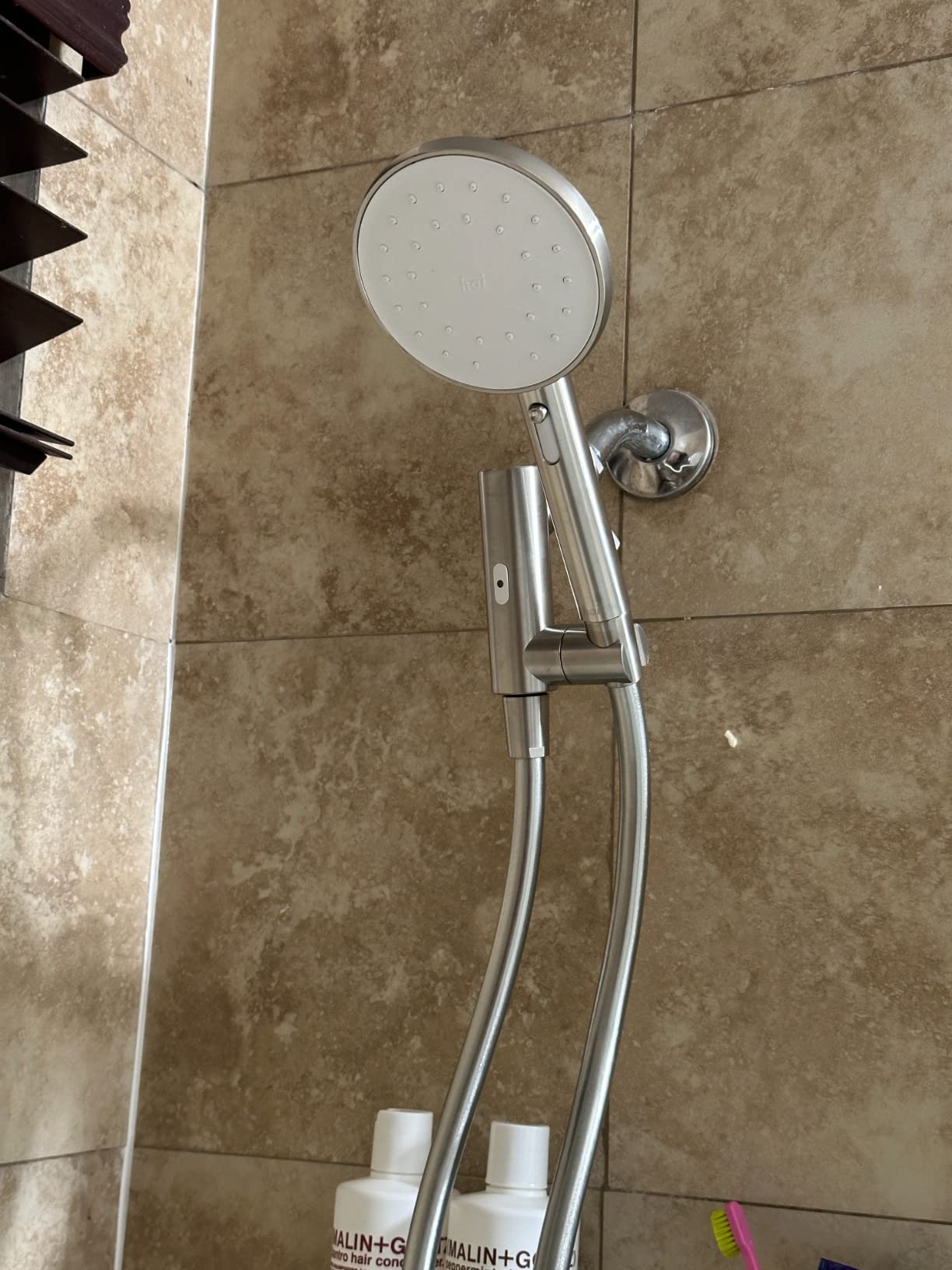 hai Smart Shower Head, Bluetooth Handheld Water Saving Showerhead with Adjustable High Pressure to Spa-Like Mist, Stainless Steel, Easy Installation, Customizable LED Lights, Citron, 1.8 GPM customer photo 1