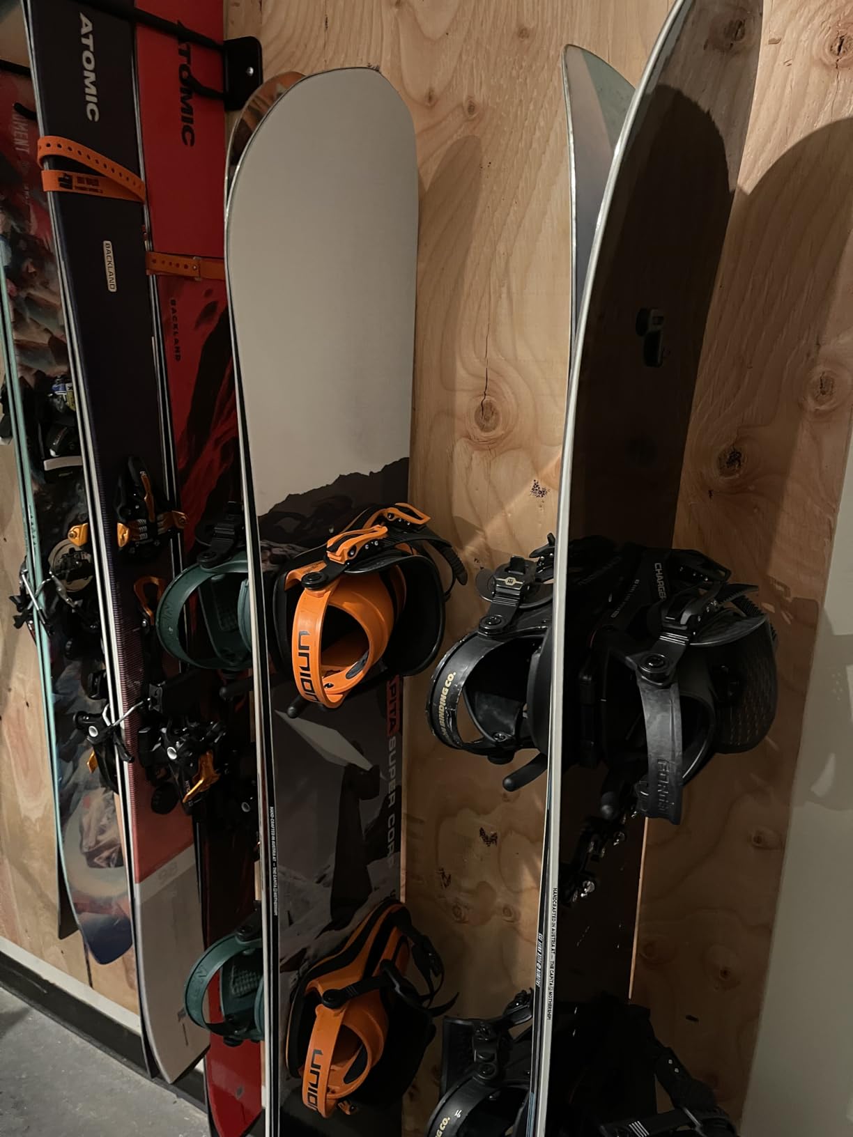 GoSports Wall Mounted Ski and Snowboard Storage Rack - 2 or 8 Ski Sizes customer photo 1