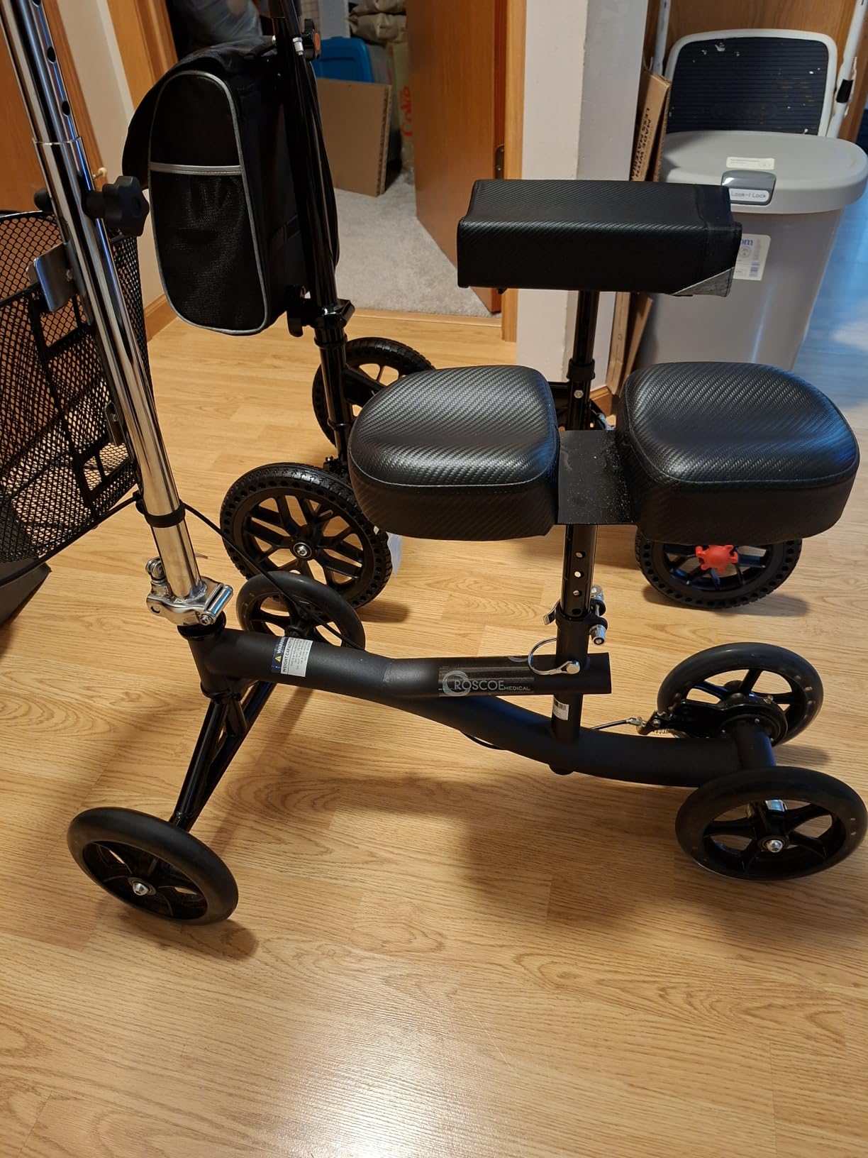 BlessReach Foldable All Terrain Knee Scooter for Adults for Foot Injuries | 300lbs Foldable Leg Knee Scooter, Disc Brake System, 13