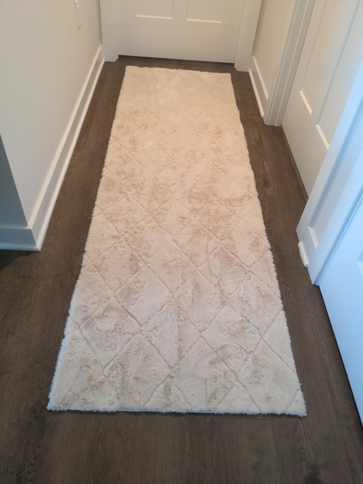 nuLOOM Jeni Beige Checkered Washable Area Rug, 5' x 8' customer photo 1