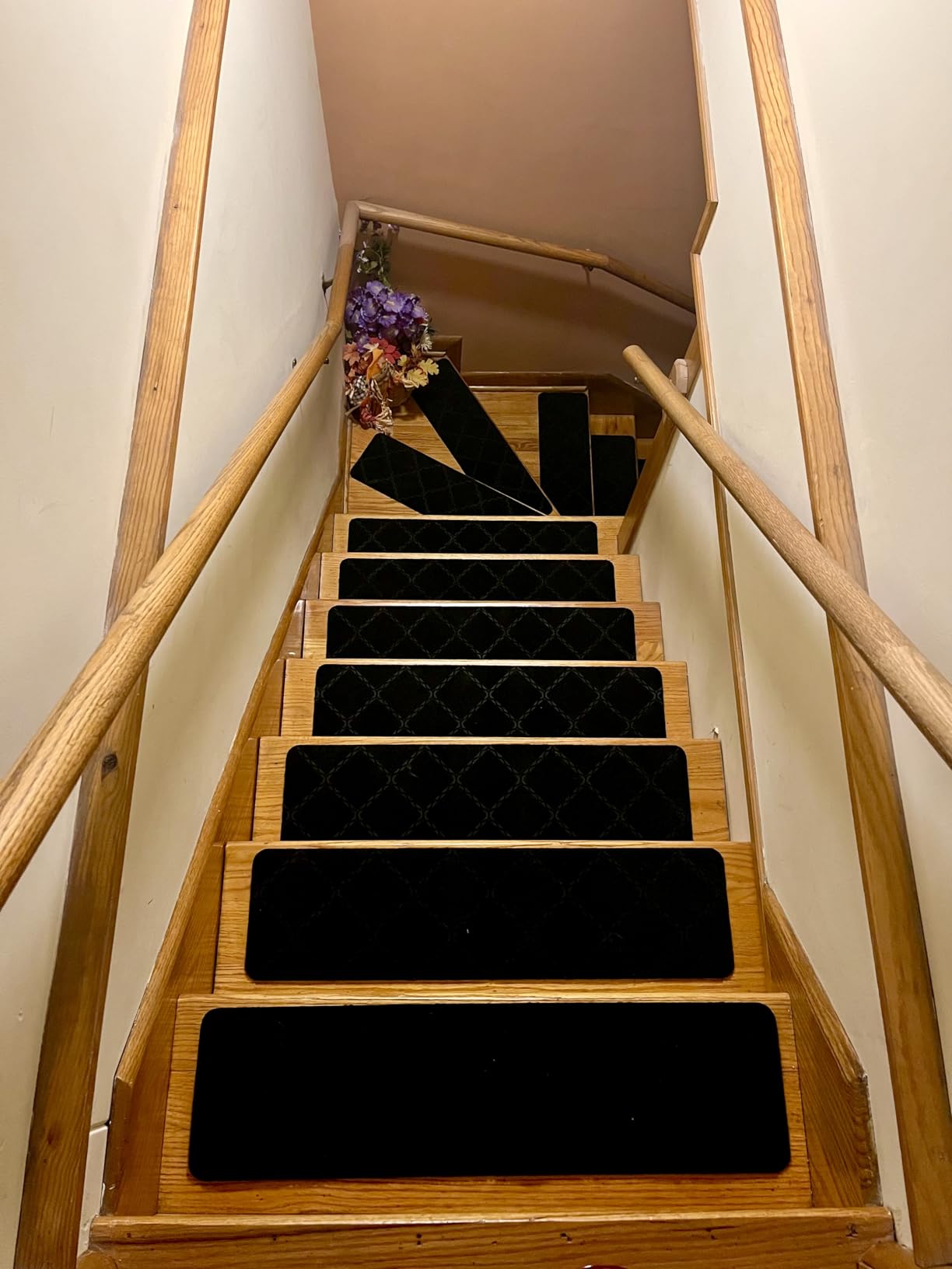 Stair Treads for Wooden Steps 15pcs - 8x30in Carpet Stairs Runner Indoor Non-Slip Stair Mats for Kids Elders and Pets customer photo 2