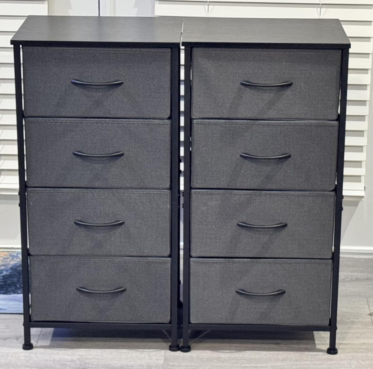 ODK Small Dresser for Bedroom with 4 Storage Drawers, Black customer photo 1