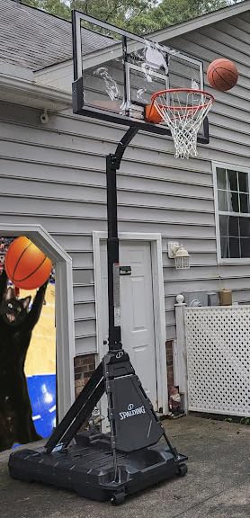 Spalding Momentous EZ Assembly Portable Adjustable Outdoor Basketball Hoop - Assembles in 30 Minutes or Less customer photo 2