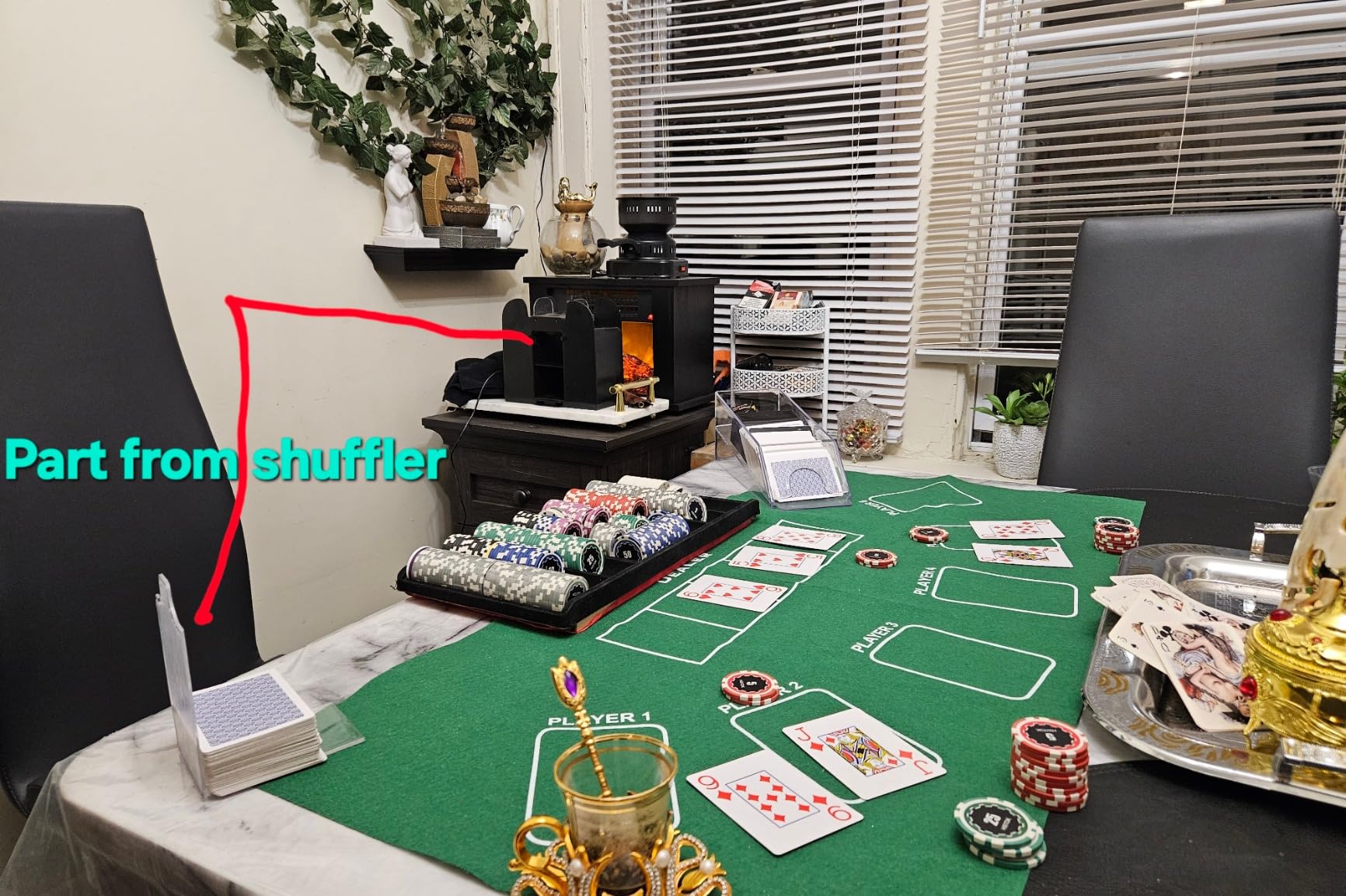 GSE Games & Sports Expert 6-Deck Automatic Card Shuffler, AC/DC-Power & Battery-Operated Electric Shuffler Machines for Playing Cards, Blackjack, Texas Hold'em, Canasta, Bridge, Rummy, UNO customer photo 1