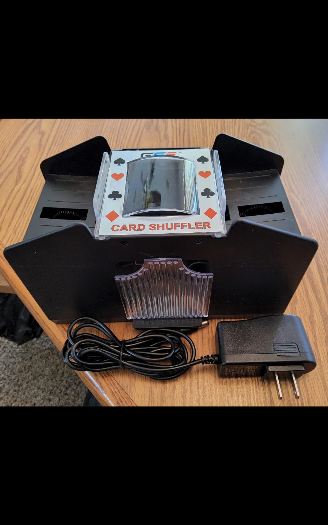 GSE Games & Sports Expert 6-Deck Automatic Card Shuffler, AC/DC-Power & Battery-Operated Electric Shuffler Machines for Playing Cards, Blackjack, Texas Hold'em, Canasta, Bridge, Rummy, UNO customer photo 2