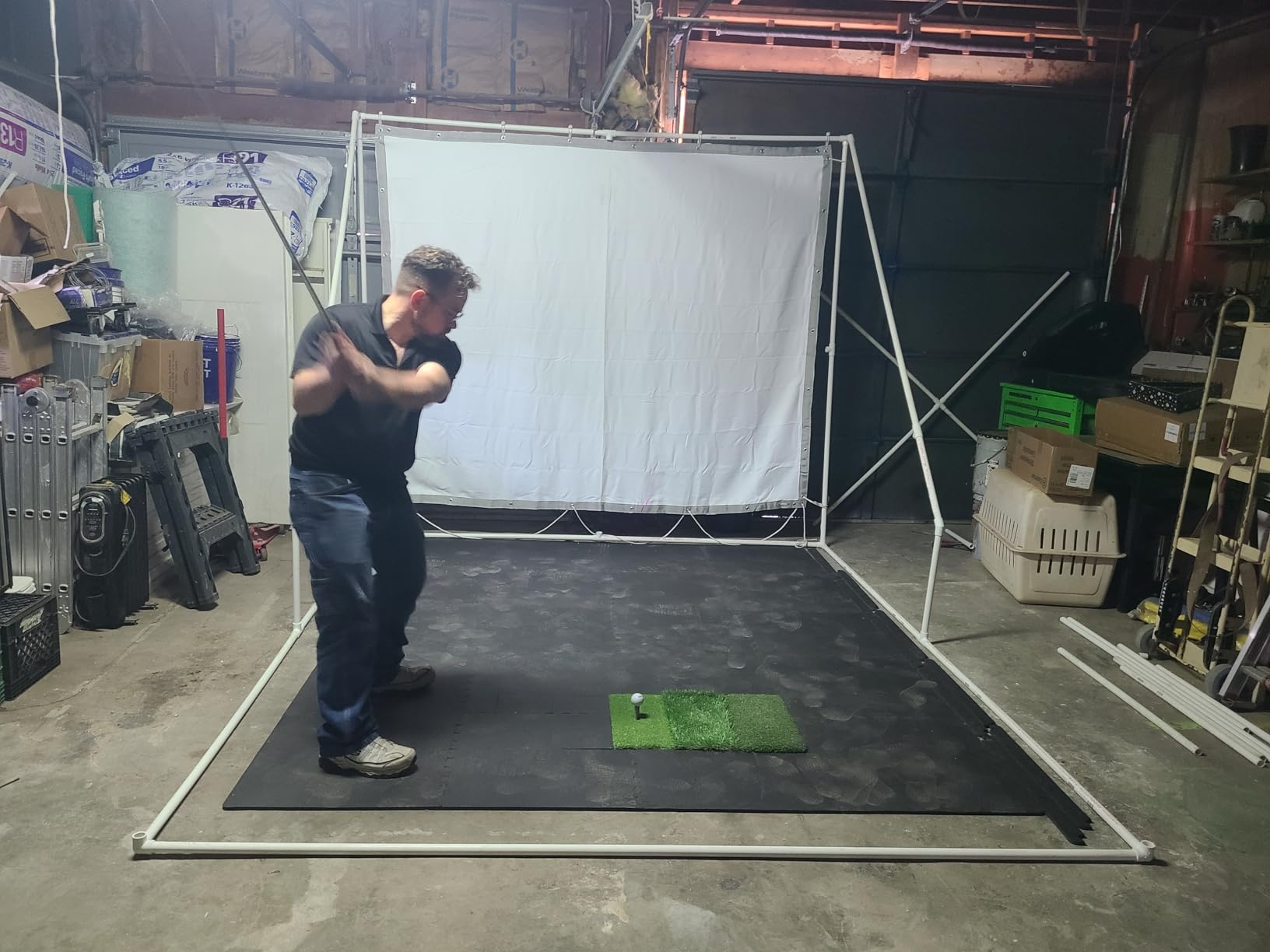 aikeec Golf Simulator Impact Screen, HD Golf Projector Screen customer photo 1