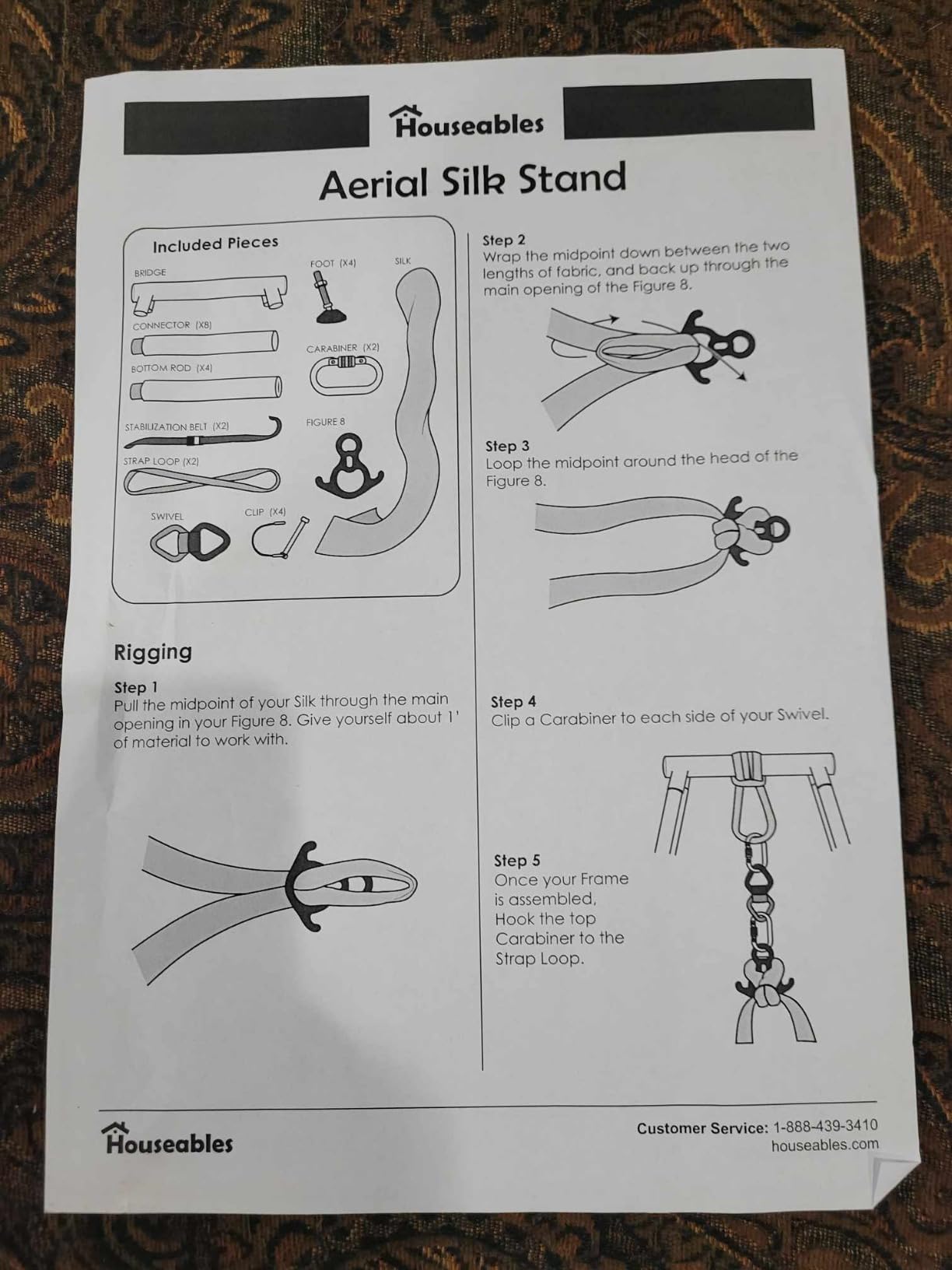 Aerial Rig, Aerial Yoga Stand, 10 FT Frame, 13 YD Fabric, 550 LB Capacity | Houseables Ariel Silk, Arial Yoga Silk, Ariel Swing, Trapeze Swing, Hammock, for Gymnastics, Acrobatics, Indoor, Portable customer photo 2
