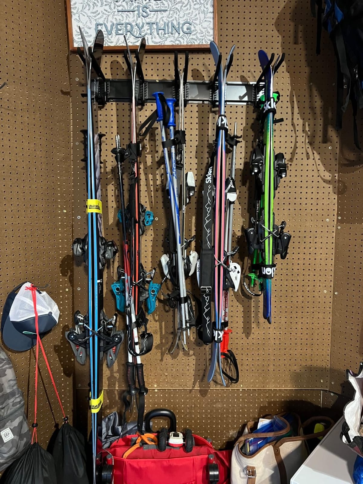 Ultrawall Ski Rack, Wall Mounted Ski Storage for Garage Storage Organizer System, 10 Pairs of Skis Holder for Home Shed, Holds Up to 300lbs customer photo 1