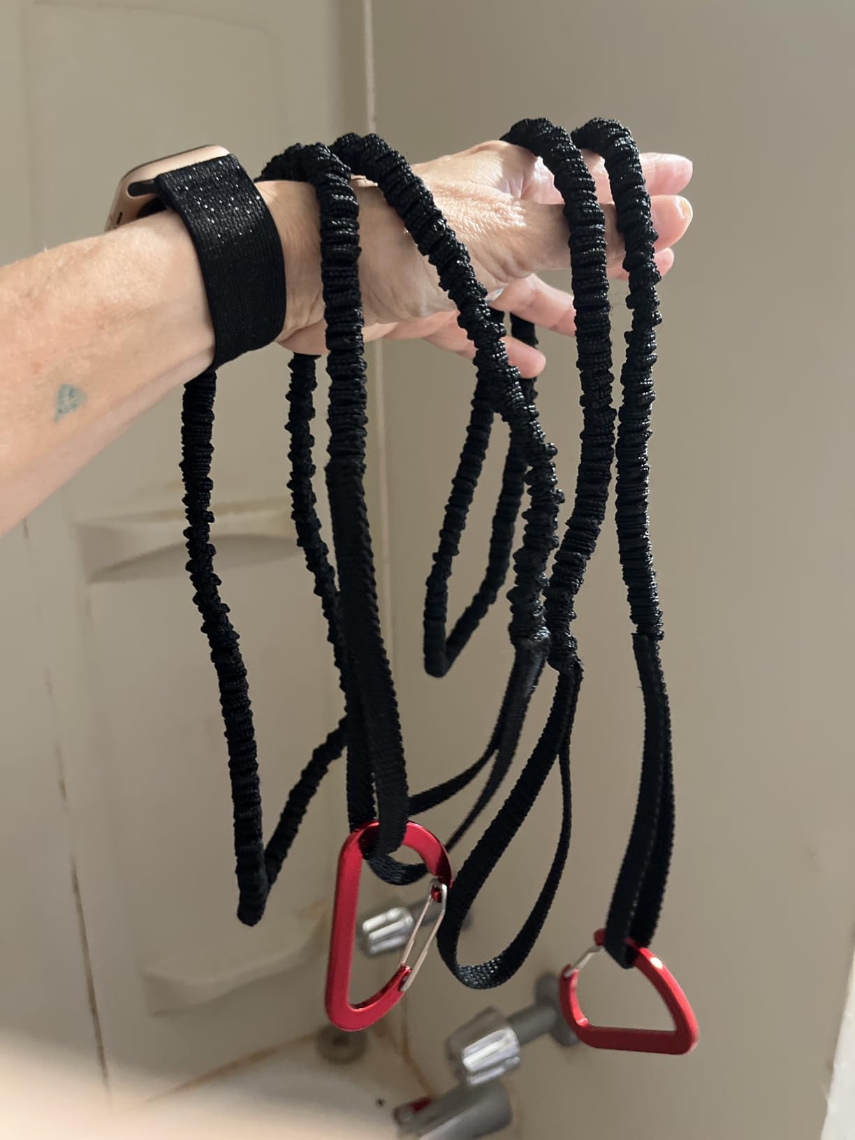 OCEANBROAD Kayak Paddle Leash Accessories for Kayaking Fishing Paddle Board | 4-7ft Stretchable, Kayak Paddle Strap, Kayak Tether, Oar Leashes, Fishing Lanyard Rope, Kayaking Essentials customer photo 2