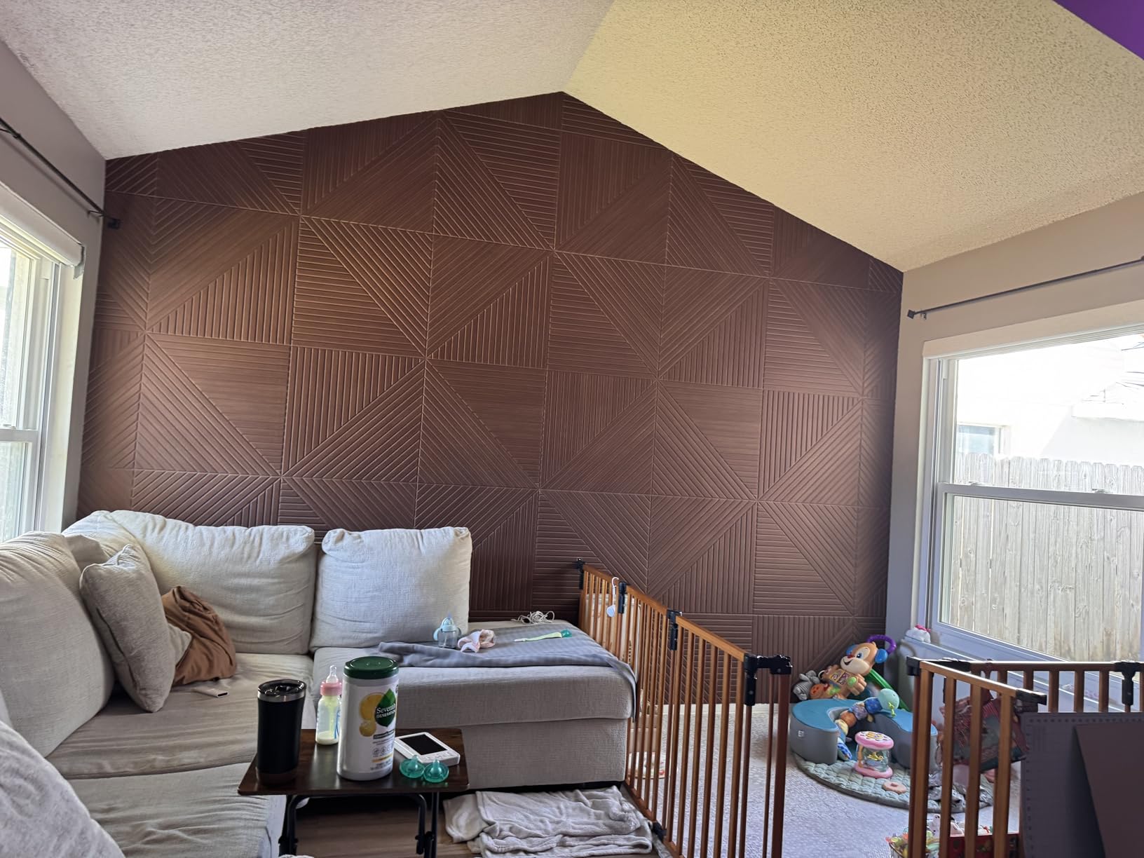 JBER 6 Pack Art Acoustic Panels, 72x48Inches Soundproof Wall Panels, Lake of the Sky customer photo 2