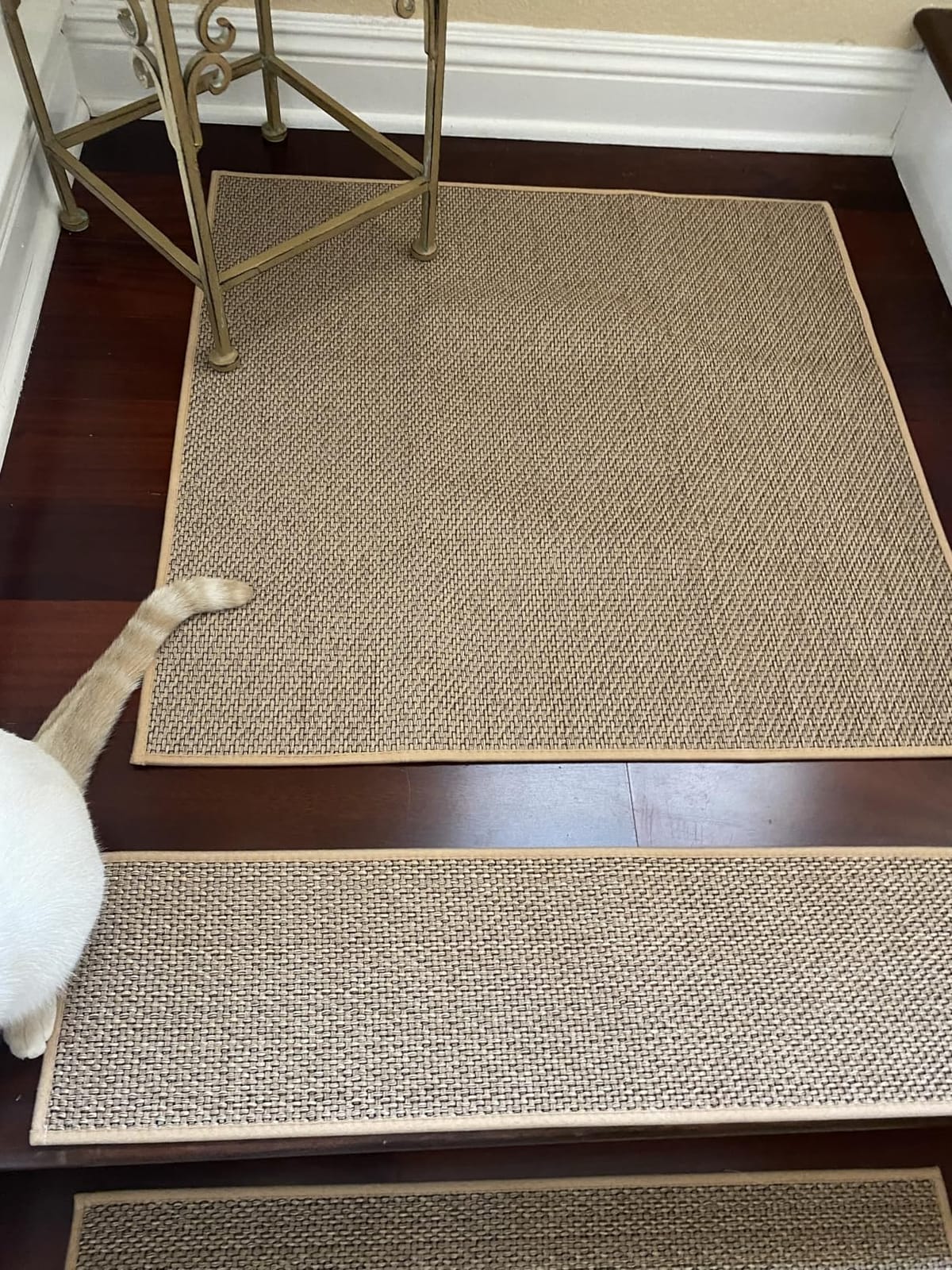 PADOOR Non Slip Stair-Treads, Rubber Backing Stair-Runners for Wooden Steps, 15PCS Residue Free Carpet Stair Treads 8