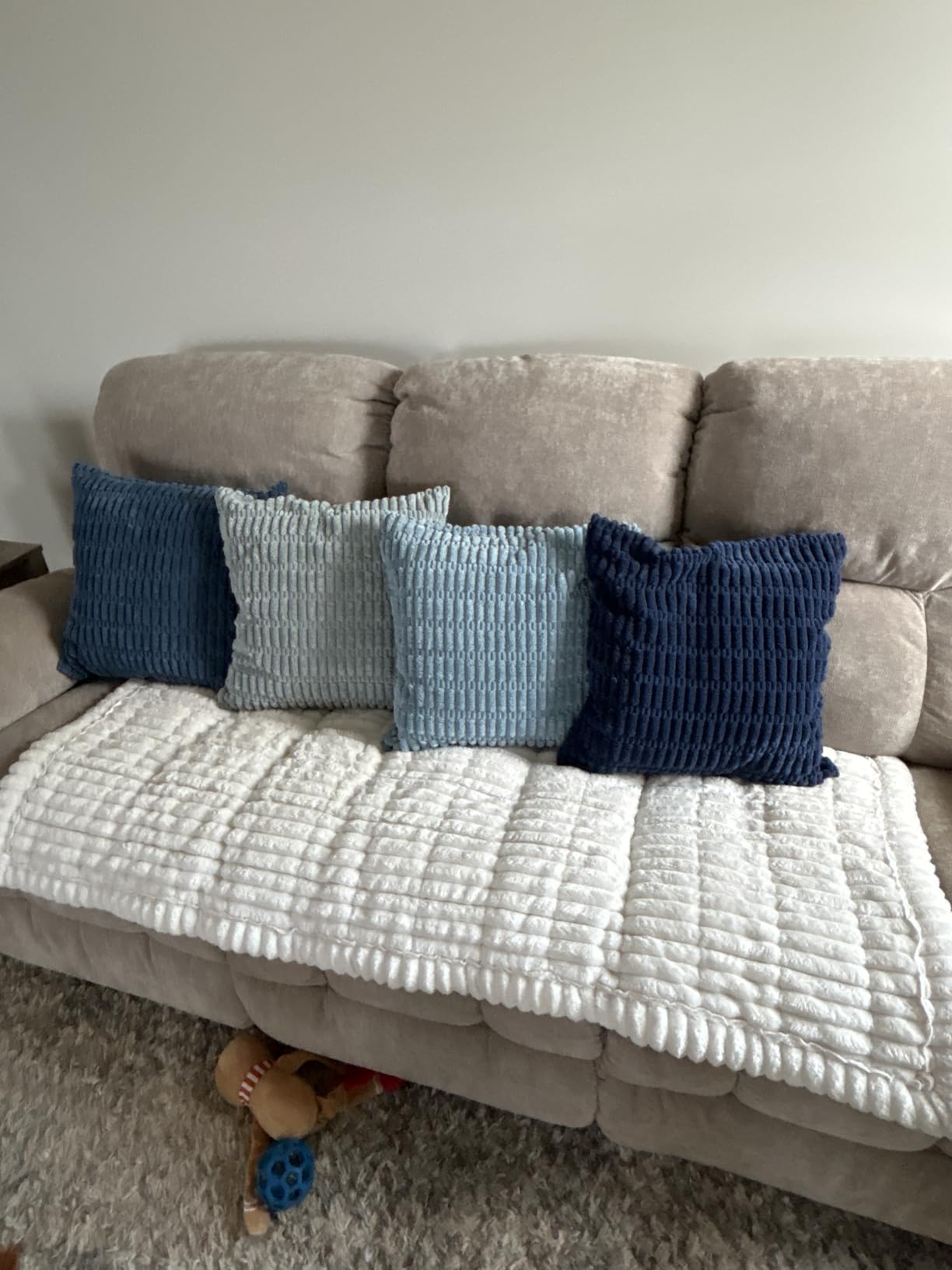 Fancy Homi 4 Packs Decorative Throw Pillow Covers for Living Room Couch Bed, Modern Farmhouse Boho Home Decor Accent Cushion Case, 18